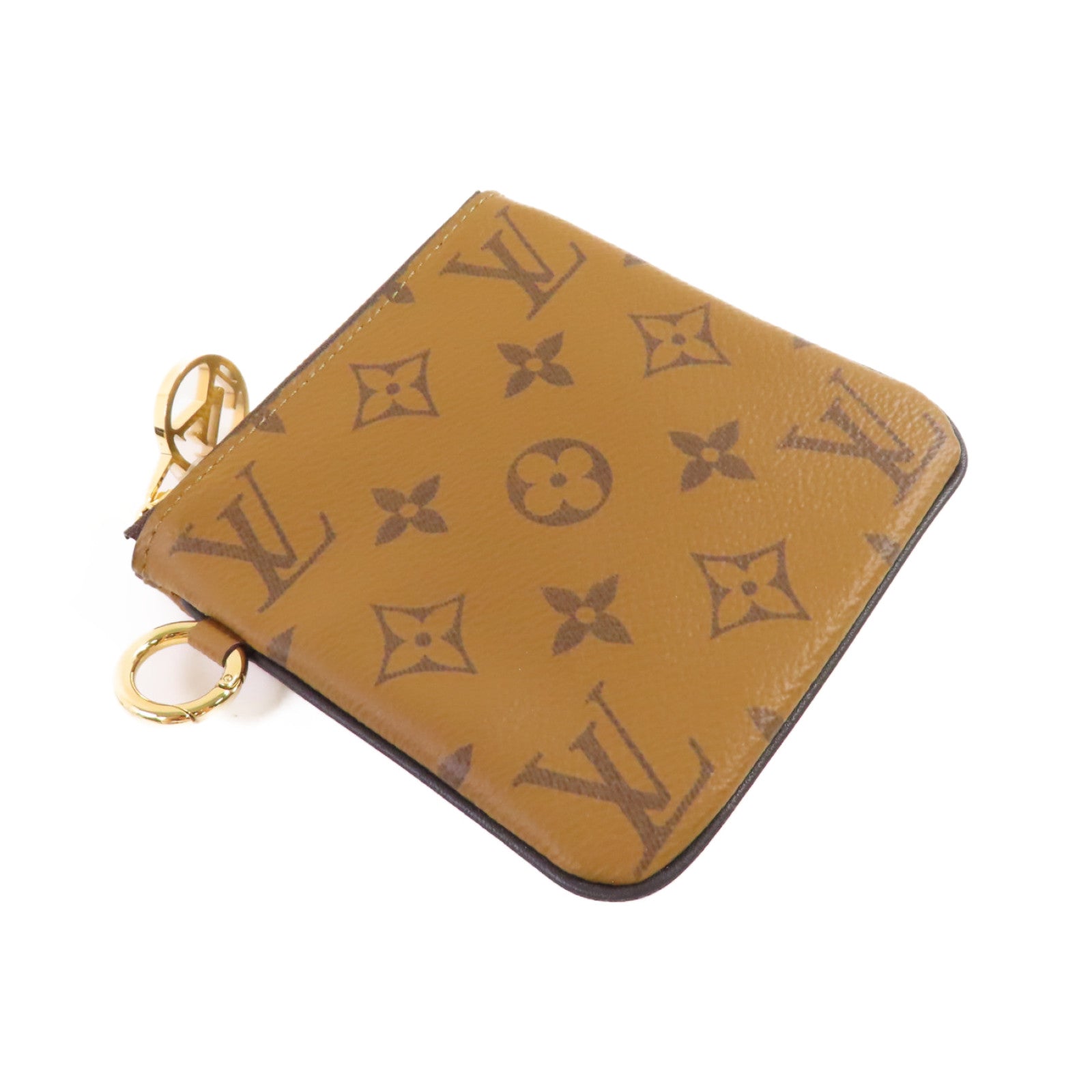 LOUIS VUITTON 【激減優惠】Monogram Trio Pouch金扣手拿包啡色