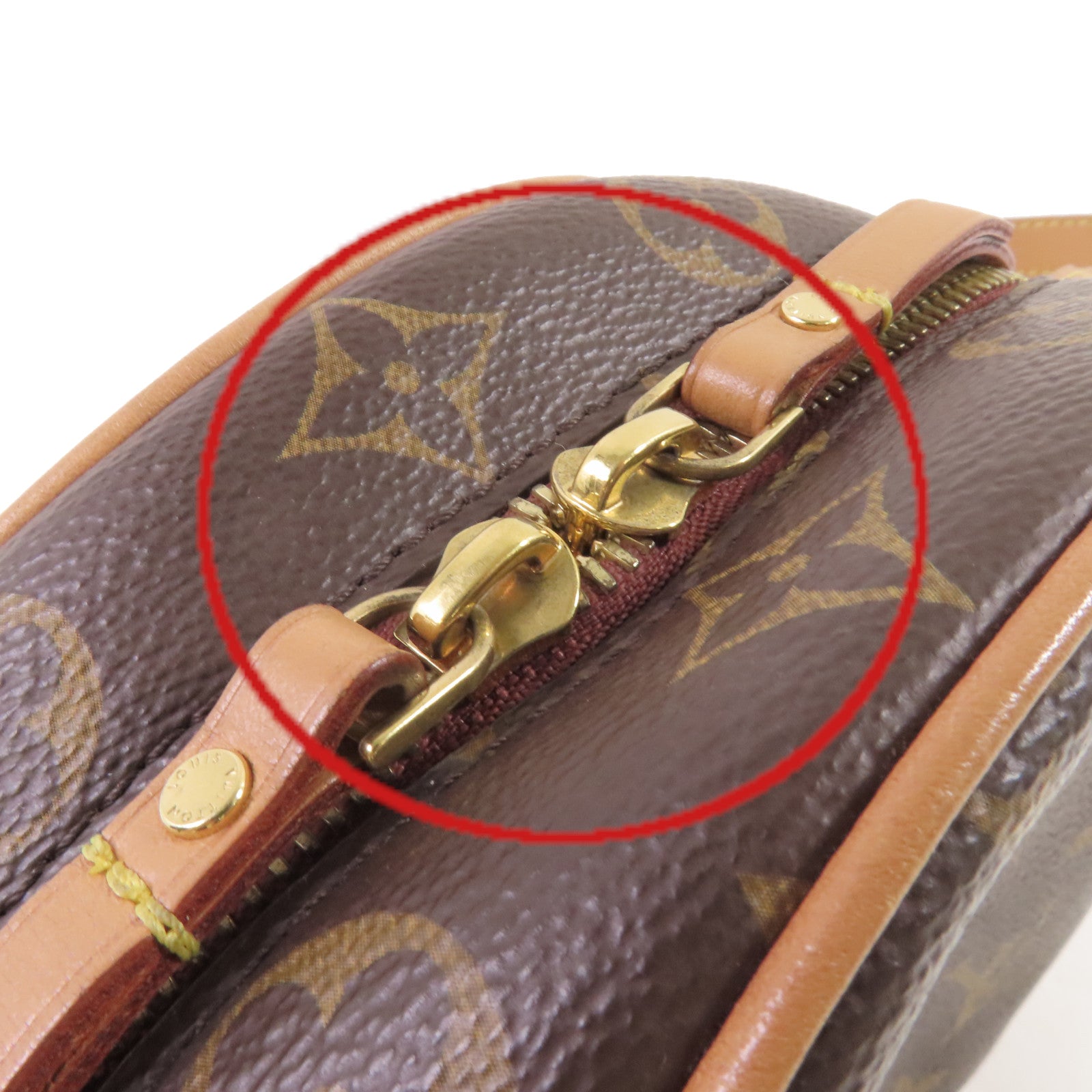 LOUIS VUITTON Monogram Boite Chapeau Souple Shoulder Bag金扣肩背袋啡色