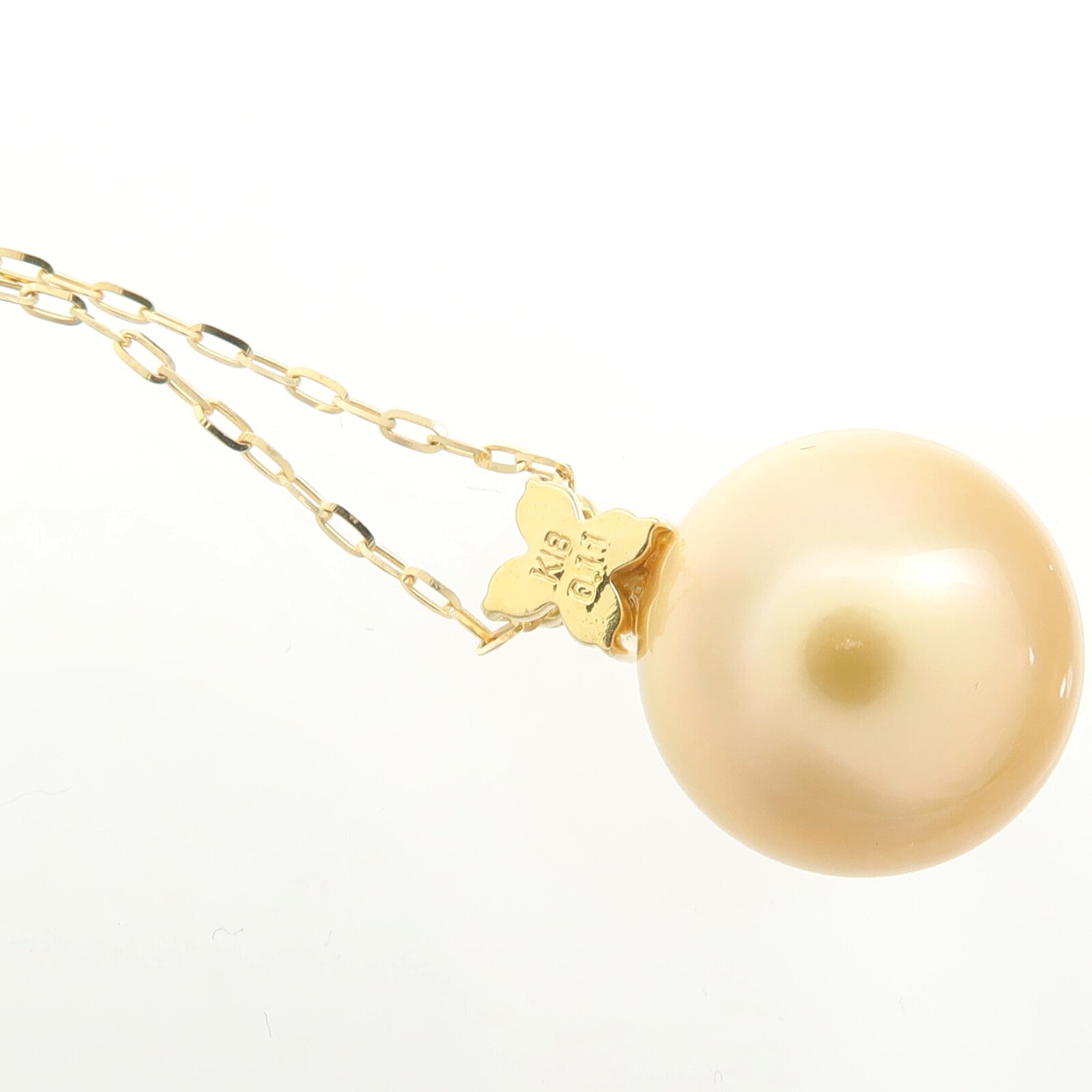 JEWELRY 18K黃金Pearl Diamond Necklace珍珠/鑽石項鍊