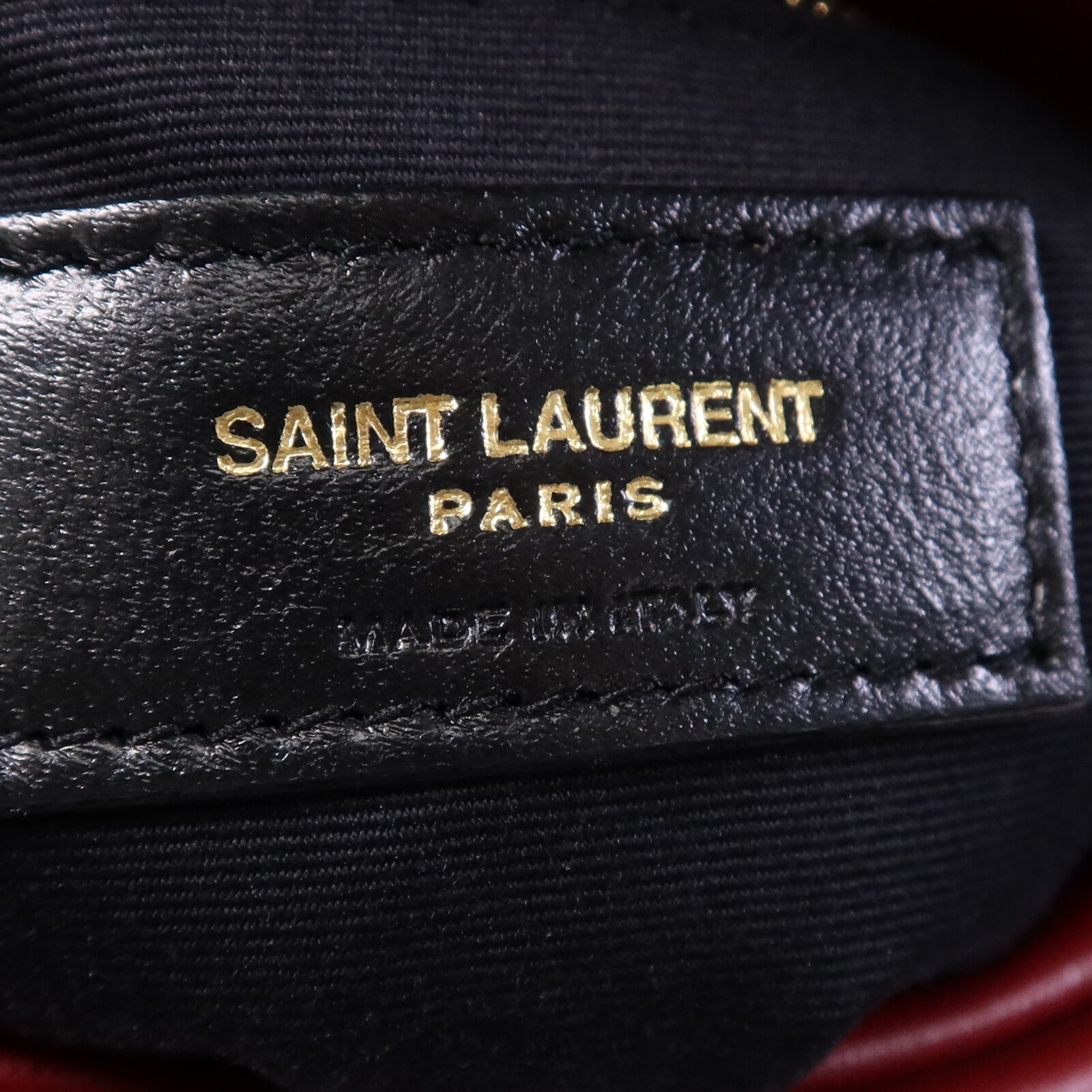 SAINT LAURENT 羊皮皮革Loulou Puffer金扣鏈帶肩背袋