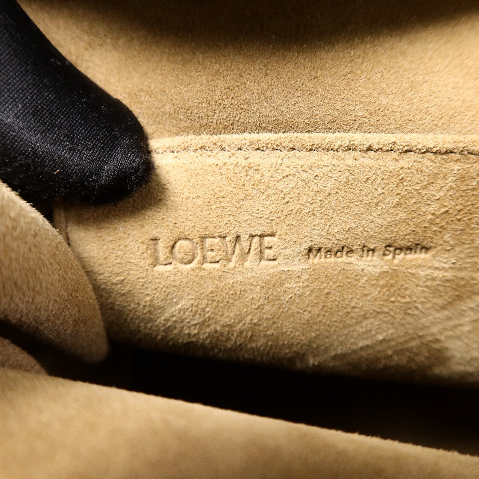 LOEWE 麂皮/牛皮皮革Amazona 180 Large手挽肩背兩用袋