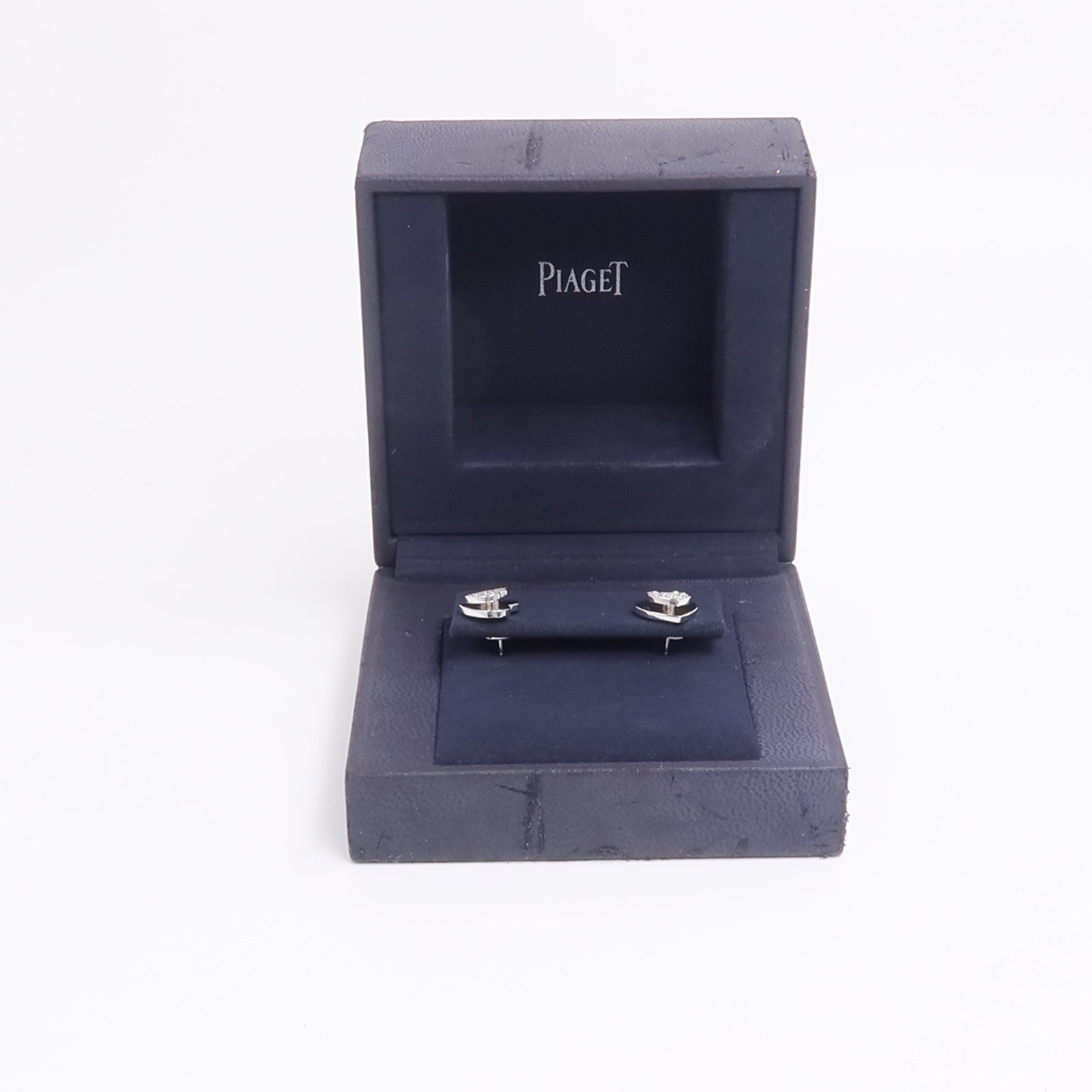 PIAGET 18K白金Heart Diamond Earrings鑽石耳環