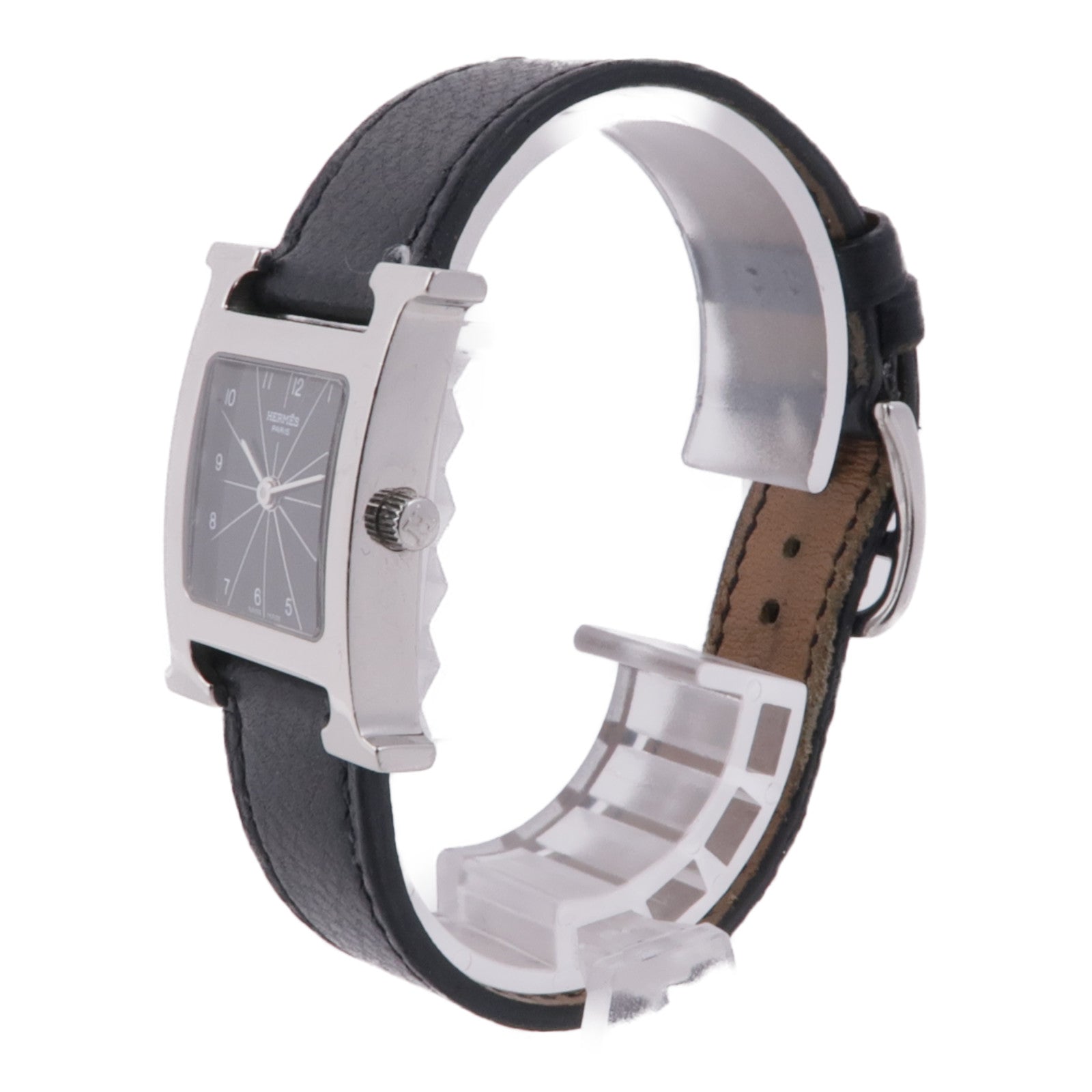 HERMES H Watch HH1.210 Quartz Watch Black