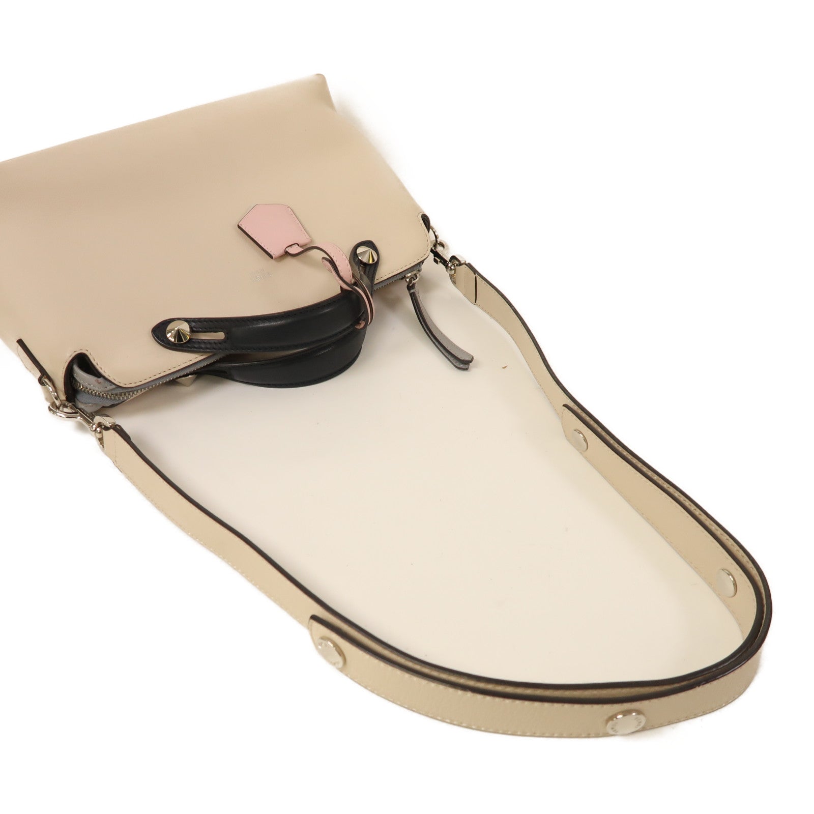 FENDI 羊皮皮革By The Way銀扣手挽肩背兩用袋