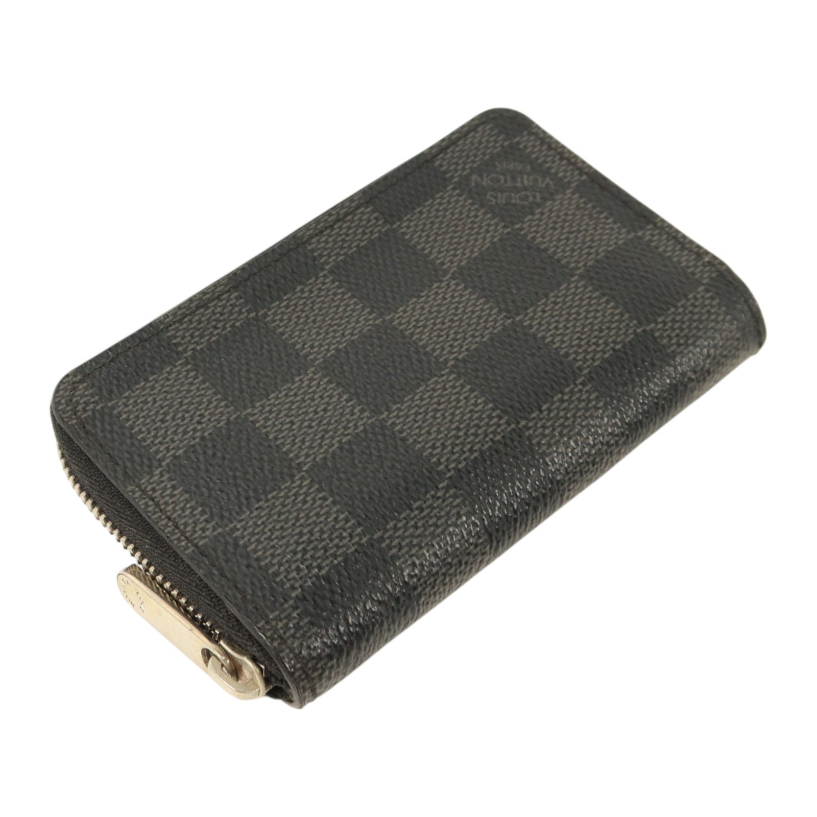 LOUIS VUITTON Damier Graphite Zippy Coin Purse銀扣零錢包