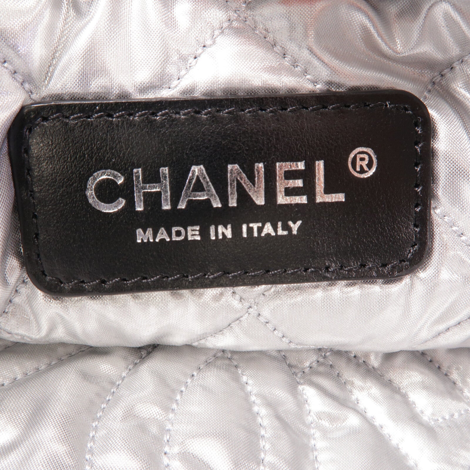 CHANEL 毛巾布Shoulder Bag鏈帶肩背袋