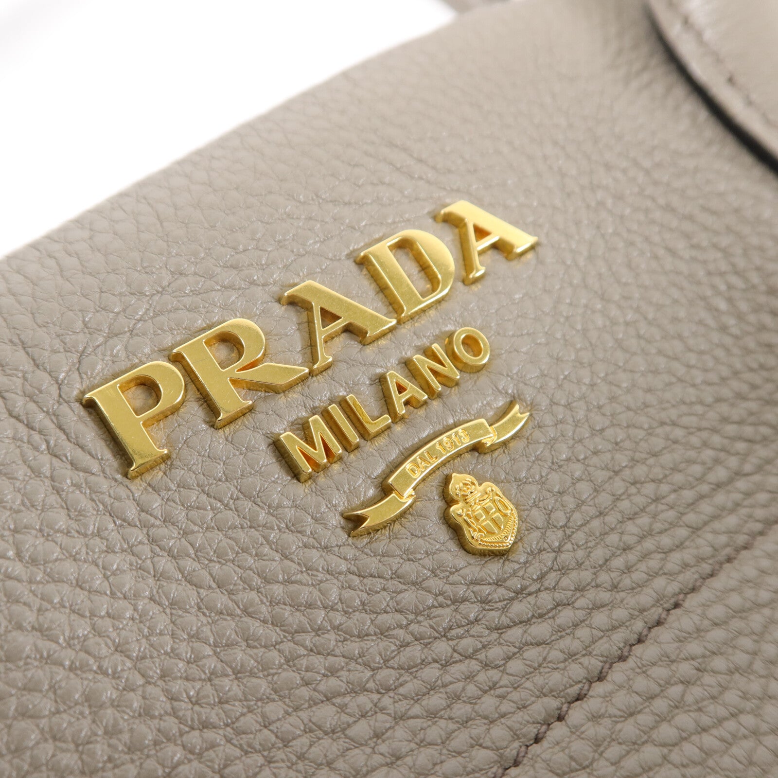 PRADA 牛皮皮革Nero Vitello Daino Bag手挽肩背兩用袋