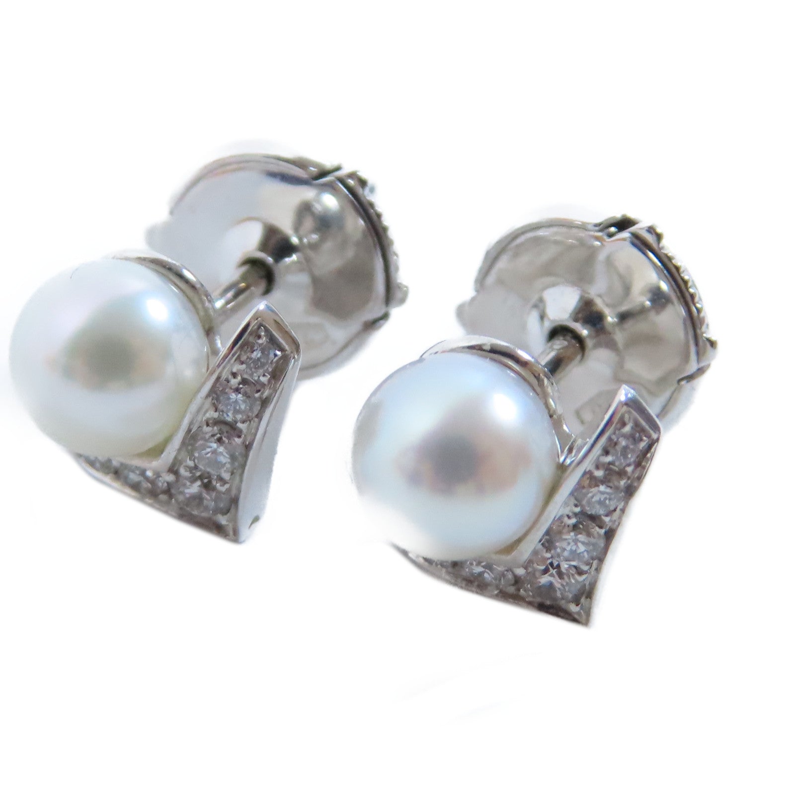 Chaumet 【激減優惠】18K白金Josephine Aigrette Earrings珍珠/鑽石耳環