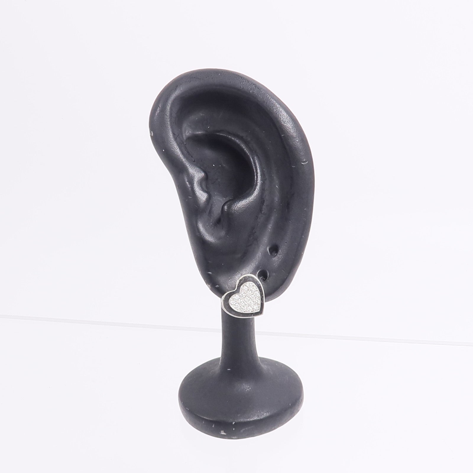 PIAGET 18K白金Heart Diamond Earrings鑽石耳環