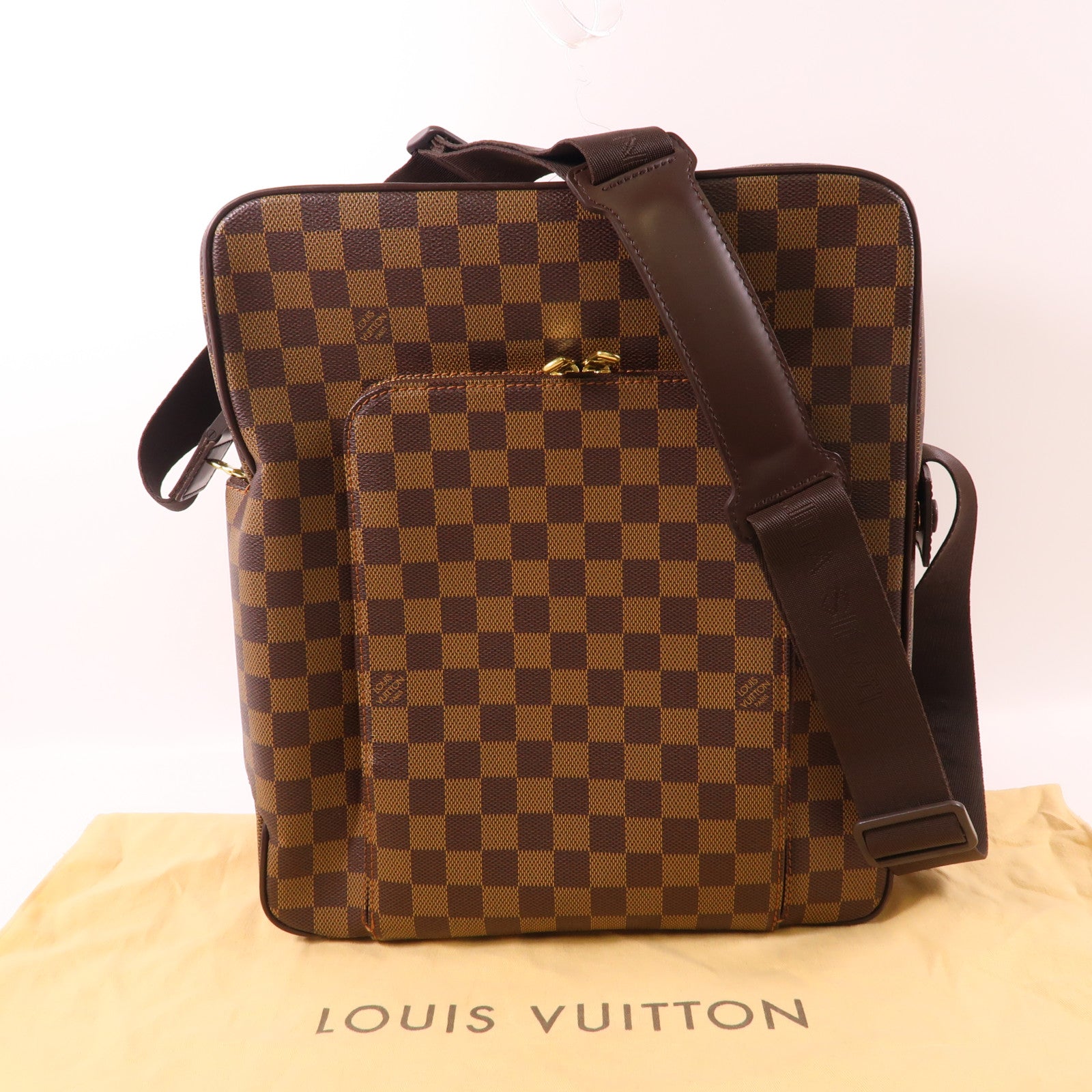 LOUIS VUITTON LV GHW Oraf GM Shoulder Bag N41440 Damier Brown