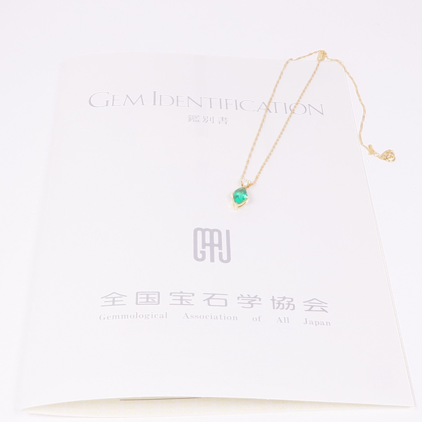 JEWELRY 綠寶石/18K黃金Diamond Necklace鑽石項鍊