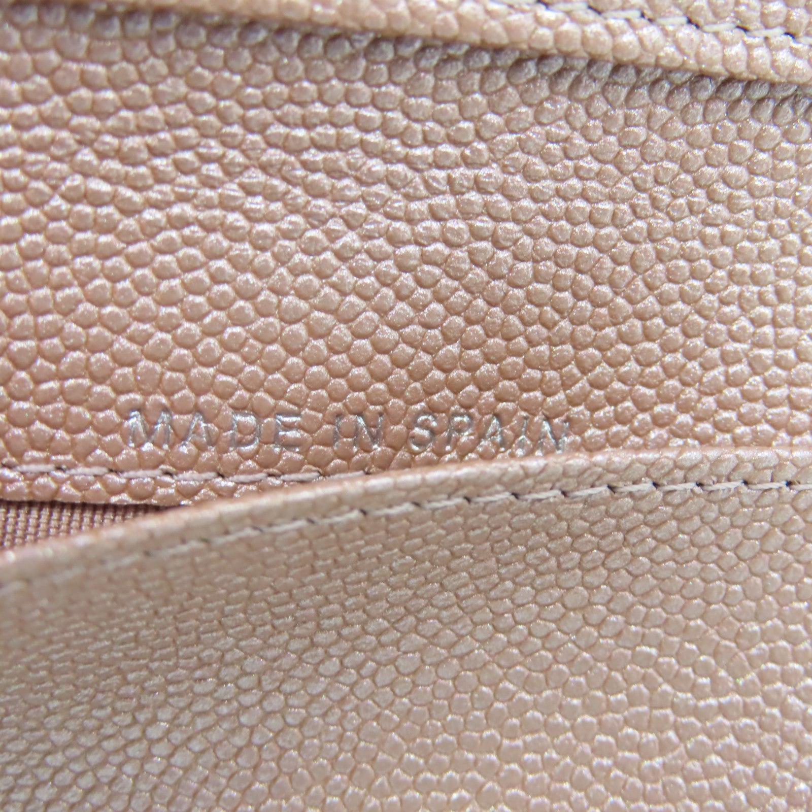 CHANEL 【激減優惠】斜紋Caviar皮革Wallet銀扣錢包粉紅色
