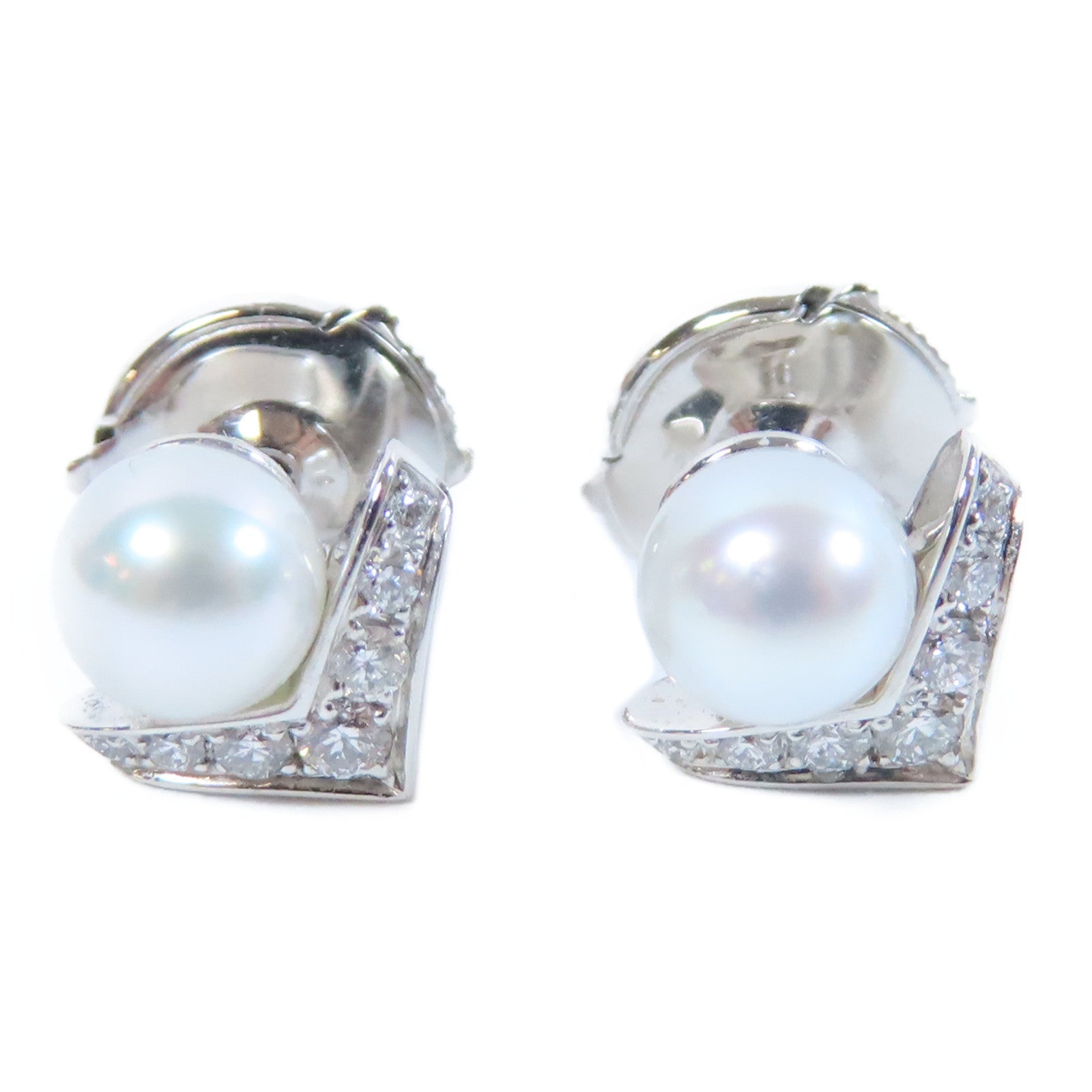 Chaumet 【激減優惠】18K白金Josephine Aigrette Earrings珍珠/鑽石耳環