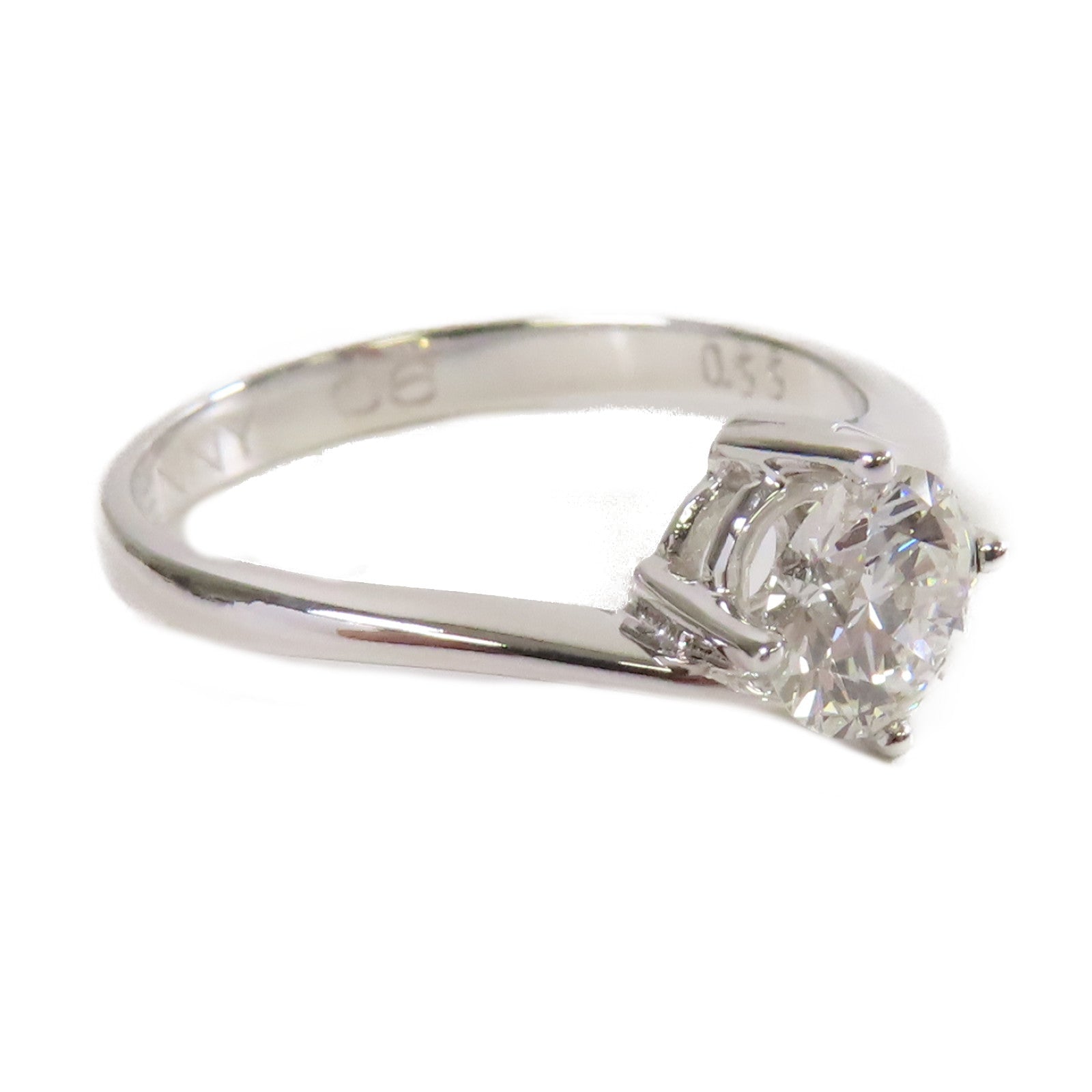 JEWELRY 【激減優惠】18K白金/0.55ct鑽石Diamond Ring戒指US#5