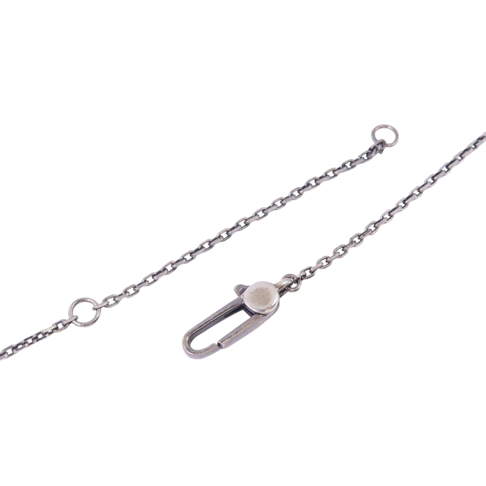GUCCI 925純銀Cross Cutout G Necklace銀扣項鏈