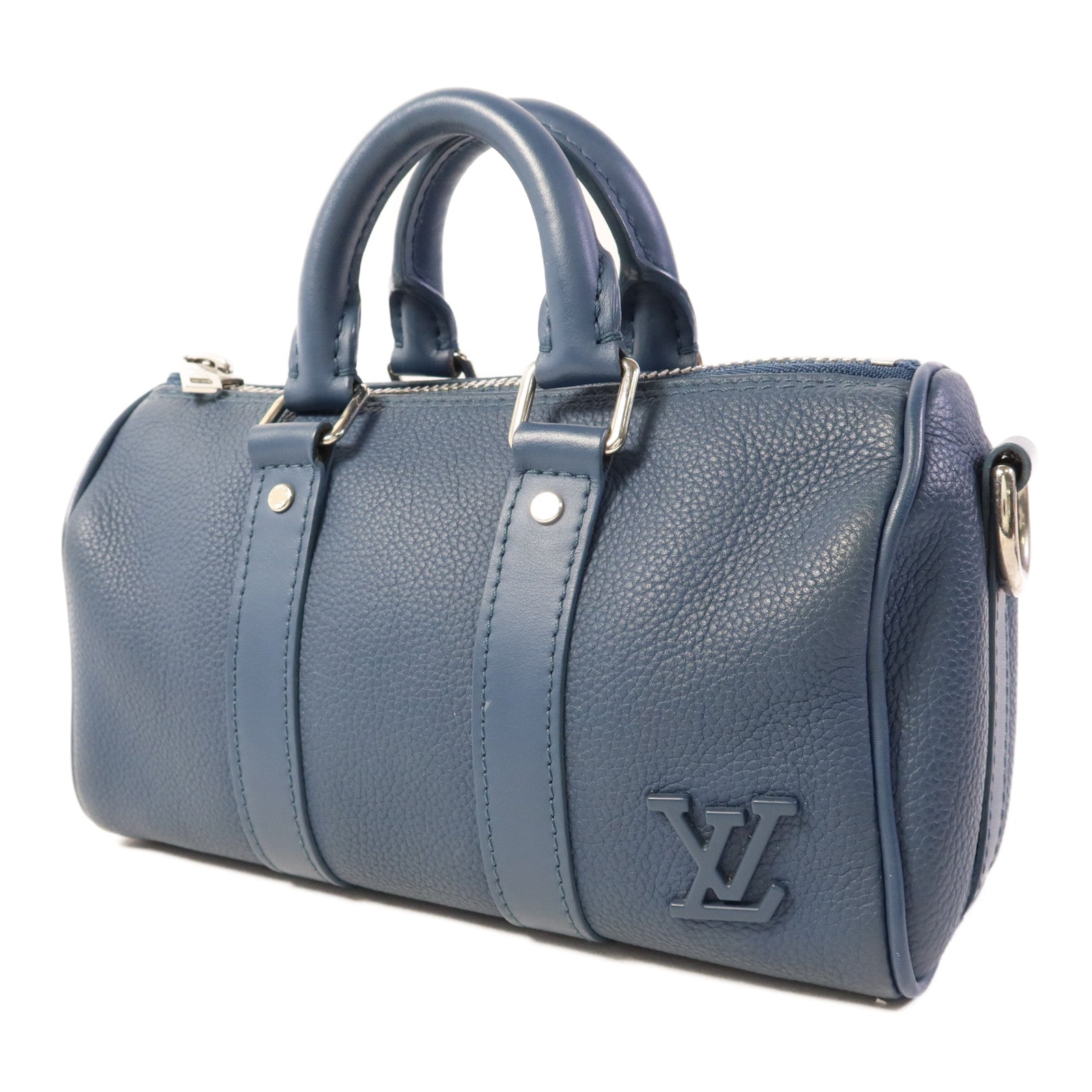 LOUIS VUITTON Aerogram Keepall XS銀扣手挽肩背兩用袋