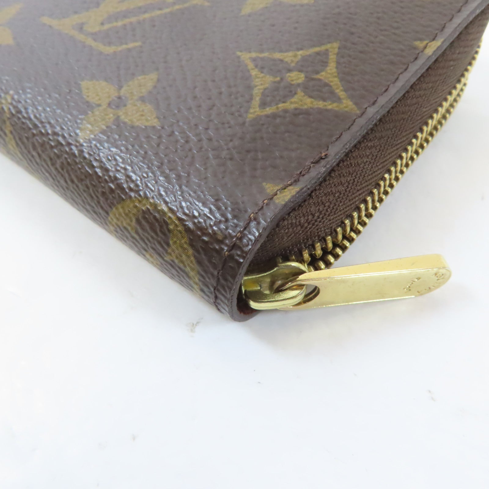 LOUIS VUITTON Monogram Coin Case金扣零錢包啡色