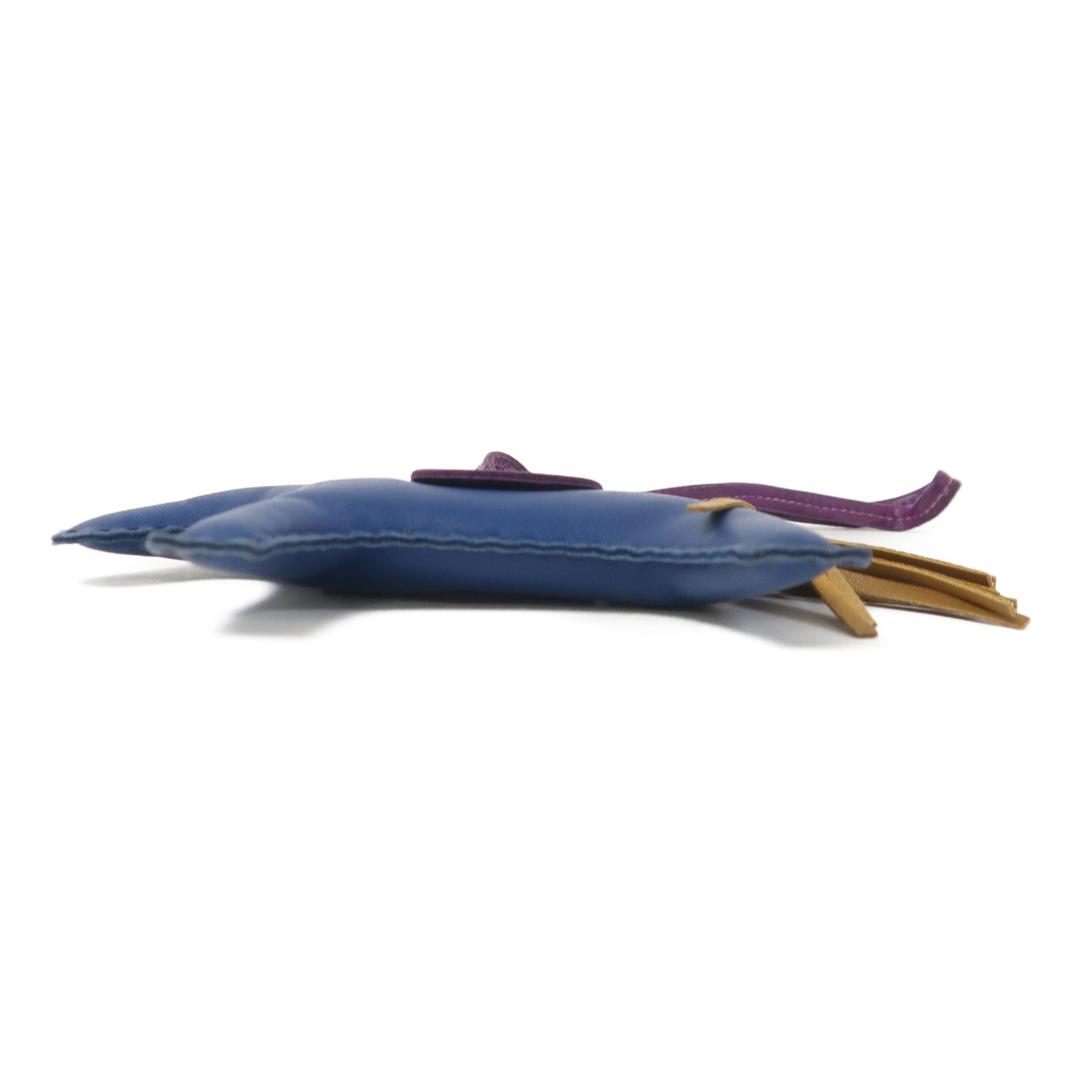HERMES Swift皮革Rodeo MM掛飾藍色