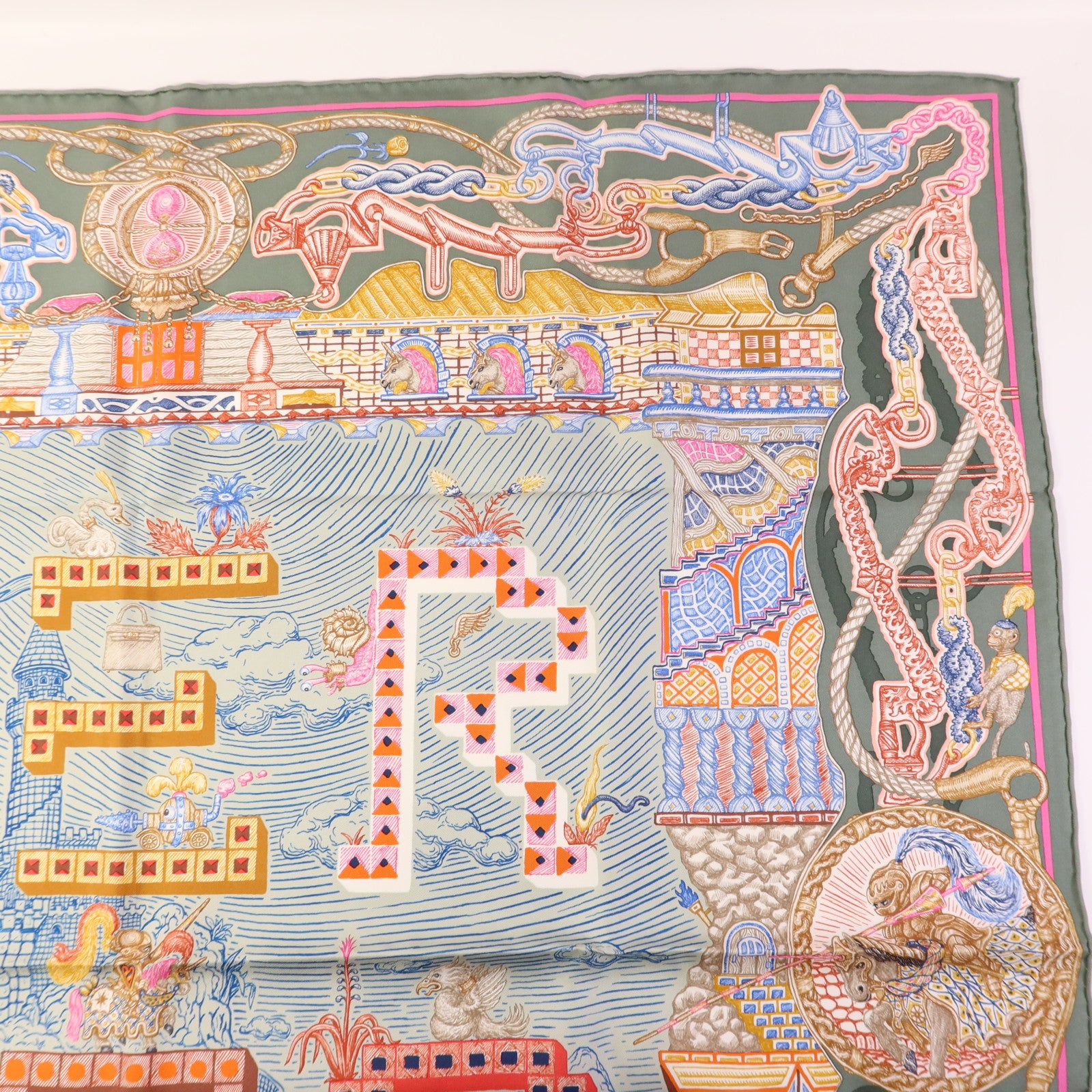 HERMES 絲質Scarf 90絲巾