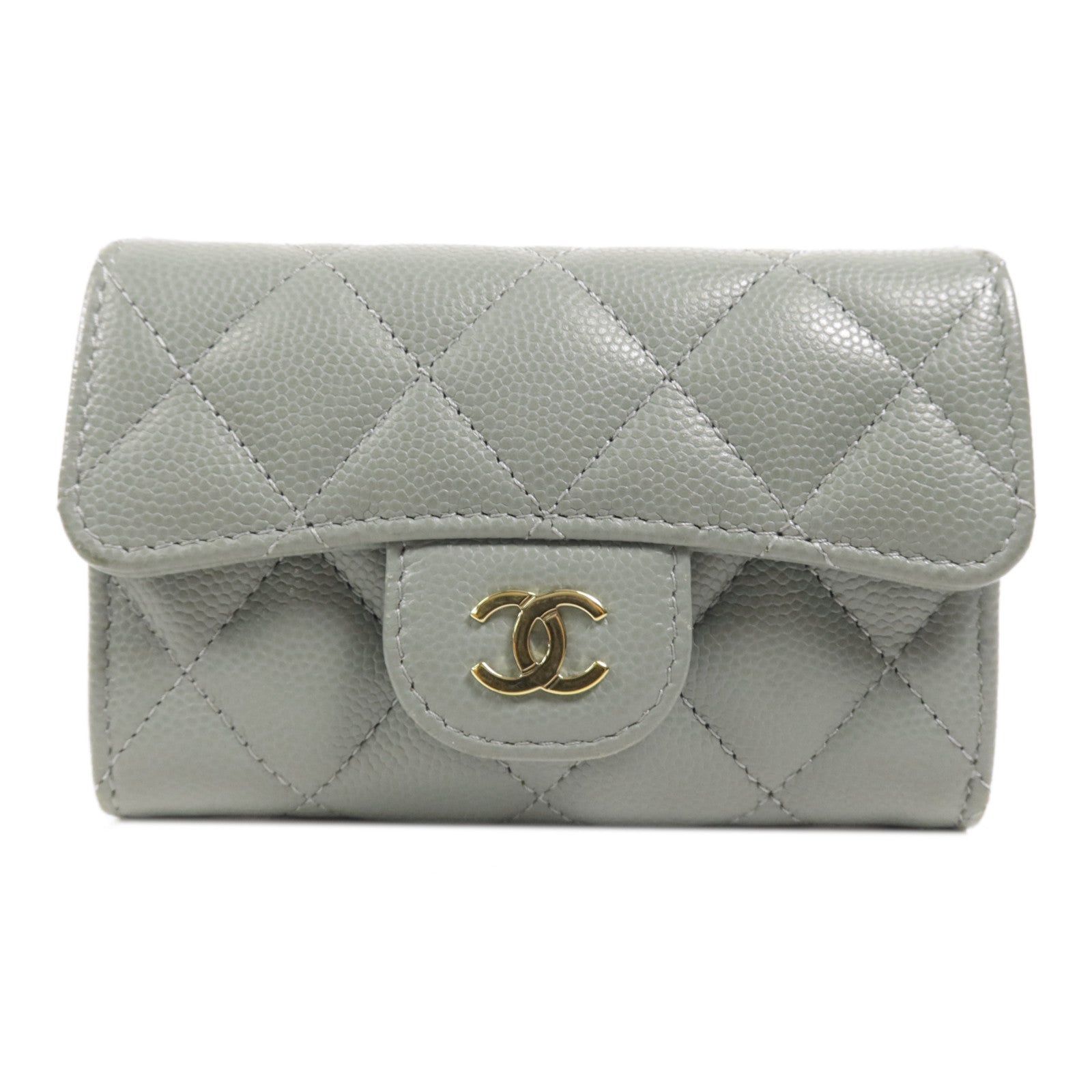 CHANEL 牛皮皮革Card Case金扣卡片套