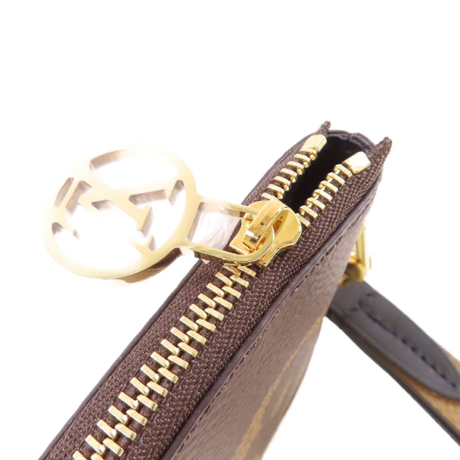 LOUIS VUITTON 【激減優惠】Monogram Trio Pouch金扣手拿包啡色