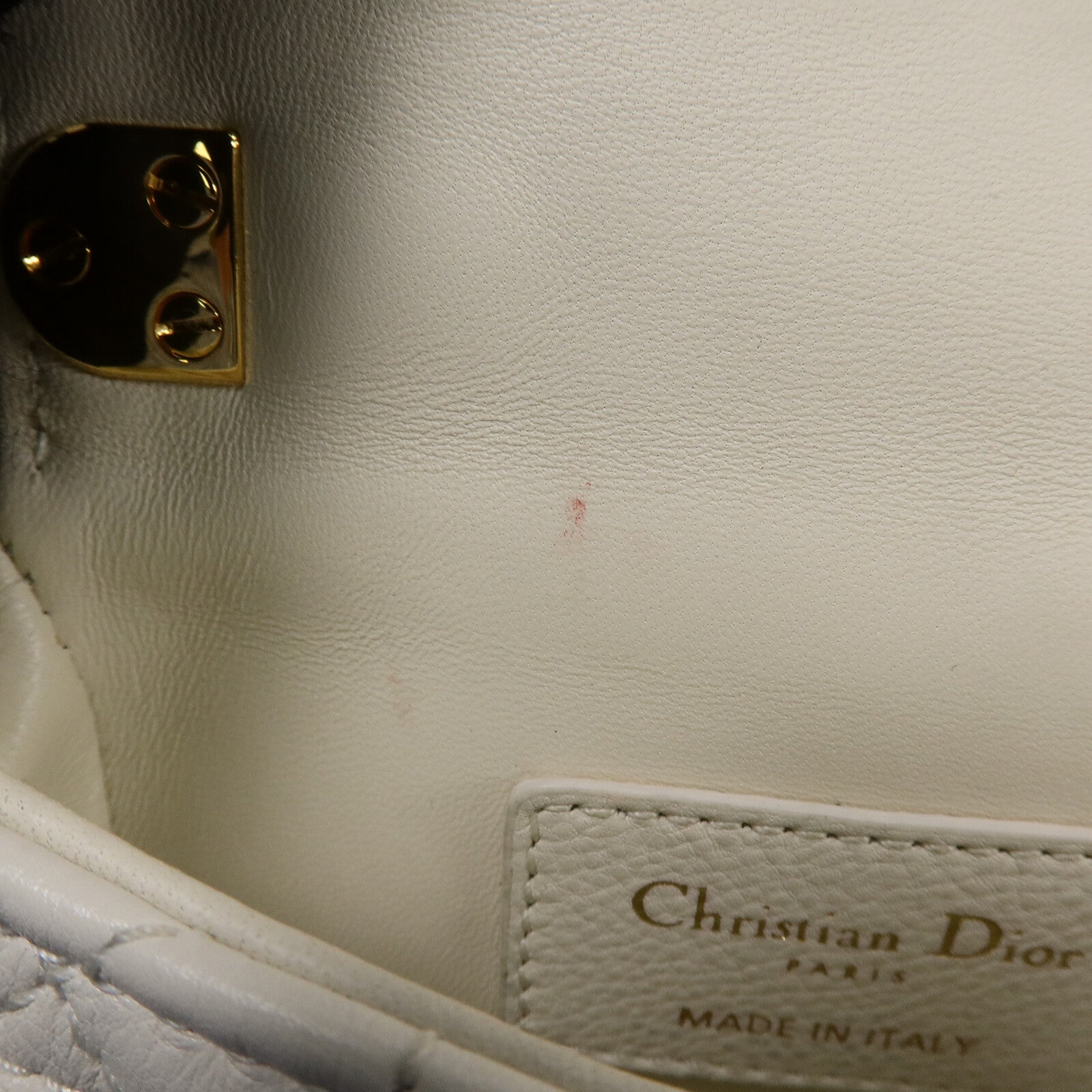 Dior 牛皮皮革Micro Caro鏈帶肩背袋