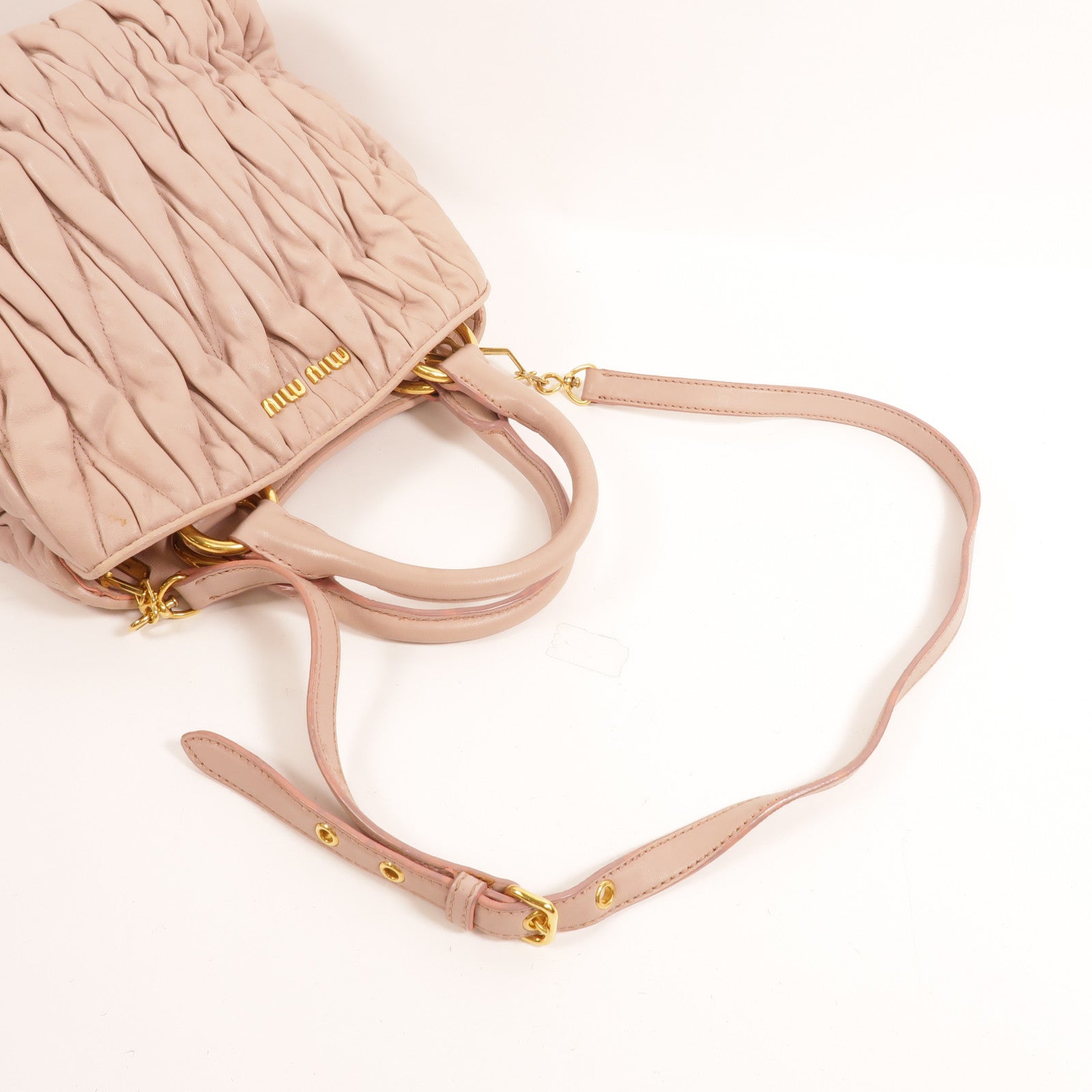 Miu Miu 羊皮皮革2 Way Shoulder手挽肩背兩用袋