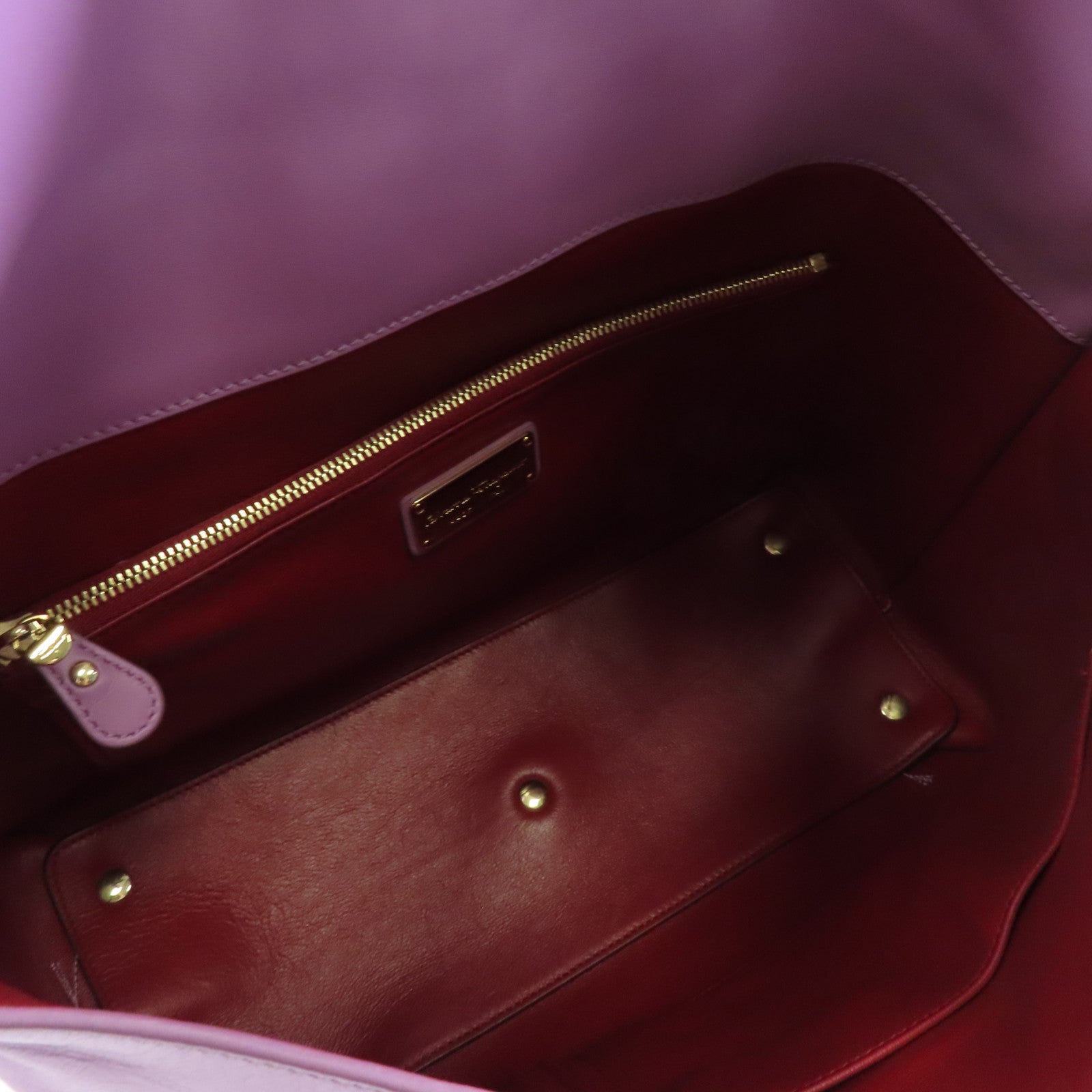 Salvatore Ferragamo 牛皮皮革2 Way Shoulder金扣手挽肩背兩用袋紫色
