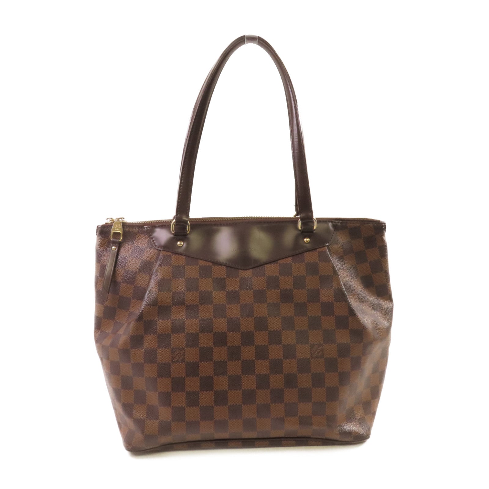LOUIS VUITTON 【激減優惠】Damier Ebene Westminster GM Tote Bag金扣肩背袋啡色