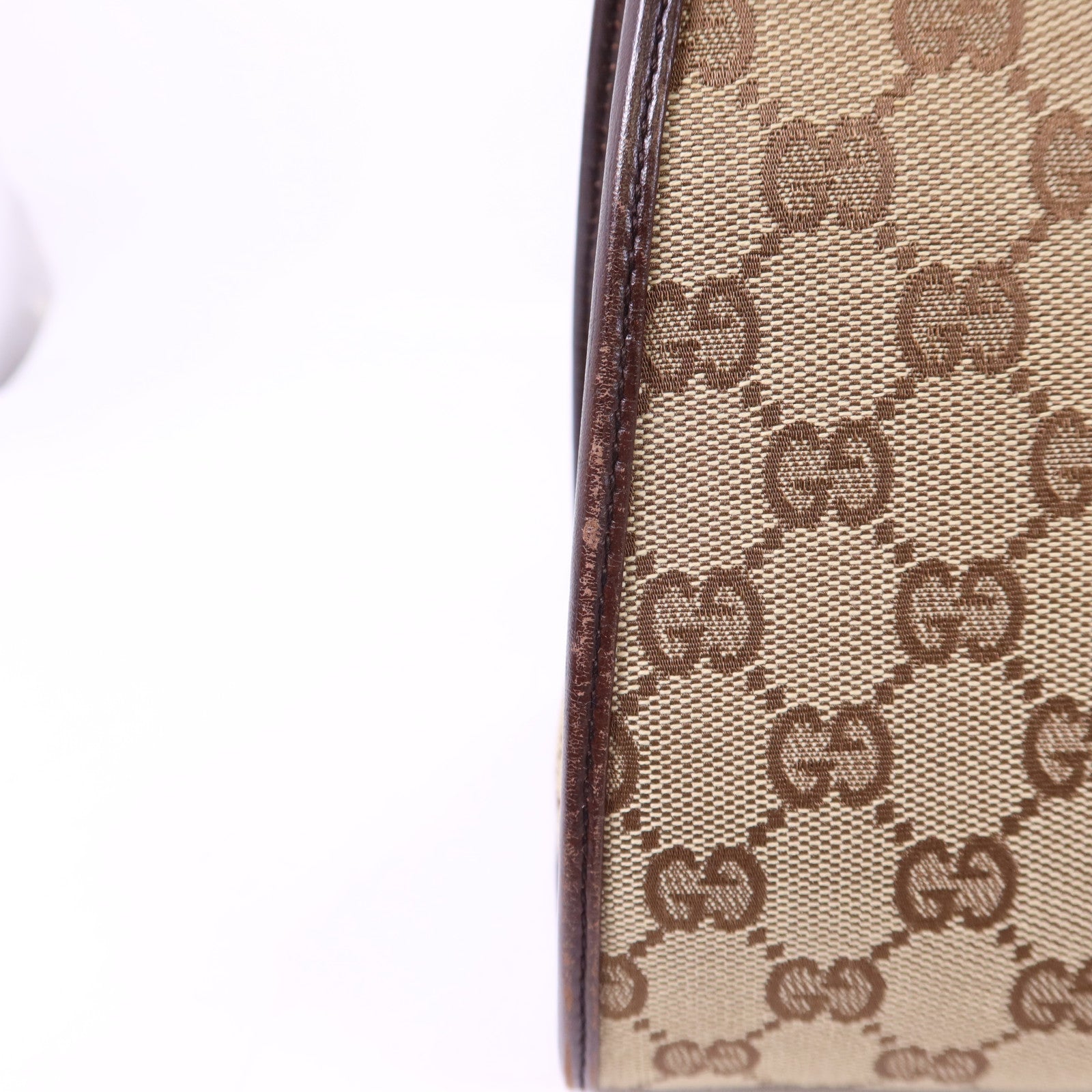 GUCCI 帆布Jackie銀扣肩背袋