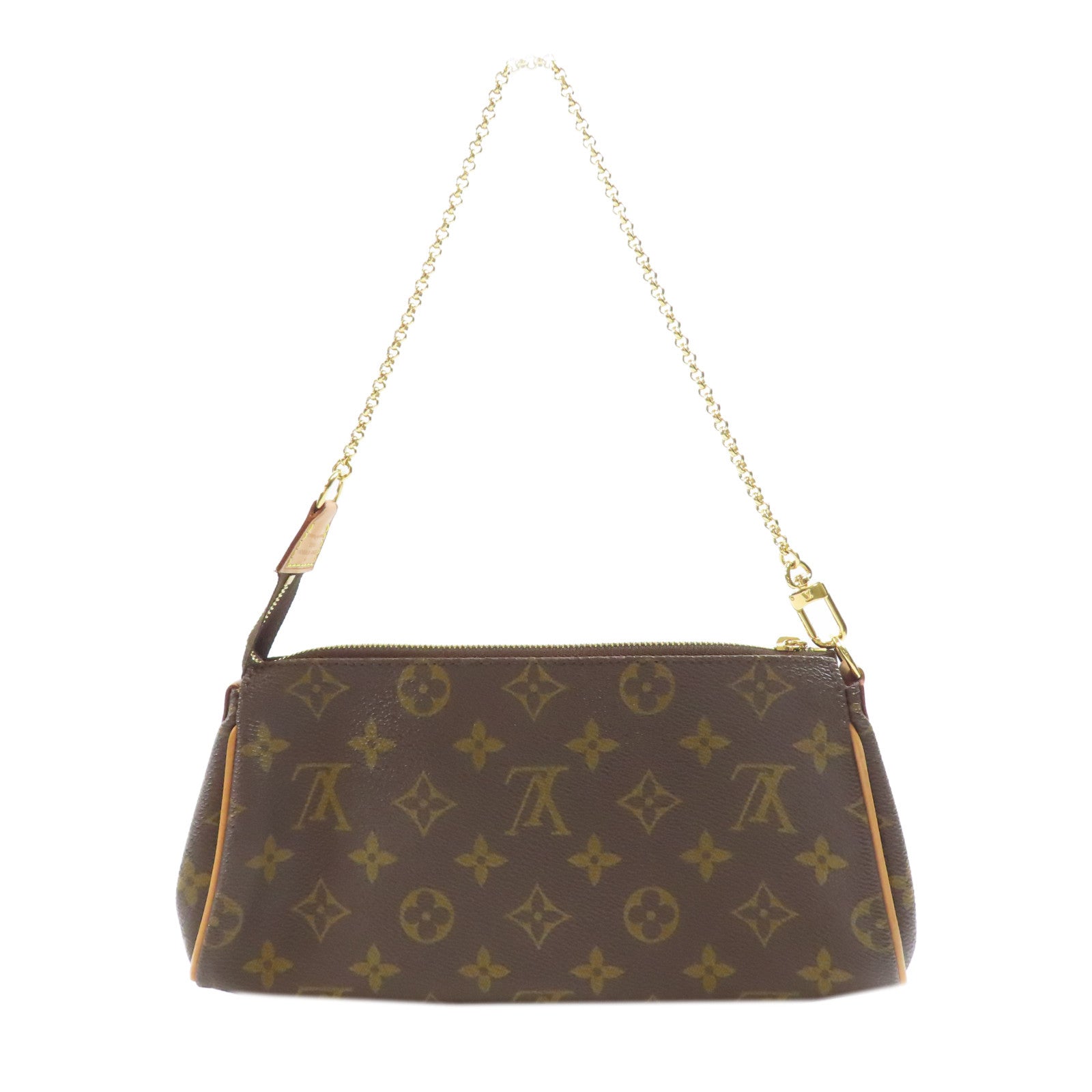 LOUIS VUITTON Monogram Eva金扣手挽肩背兩用袋棕色