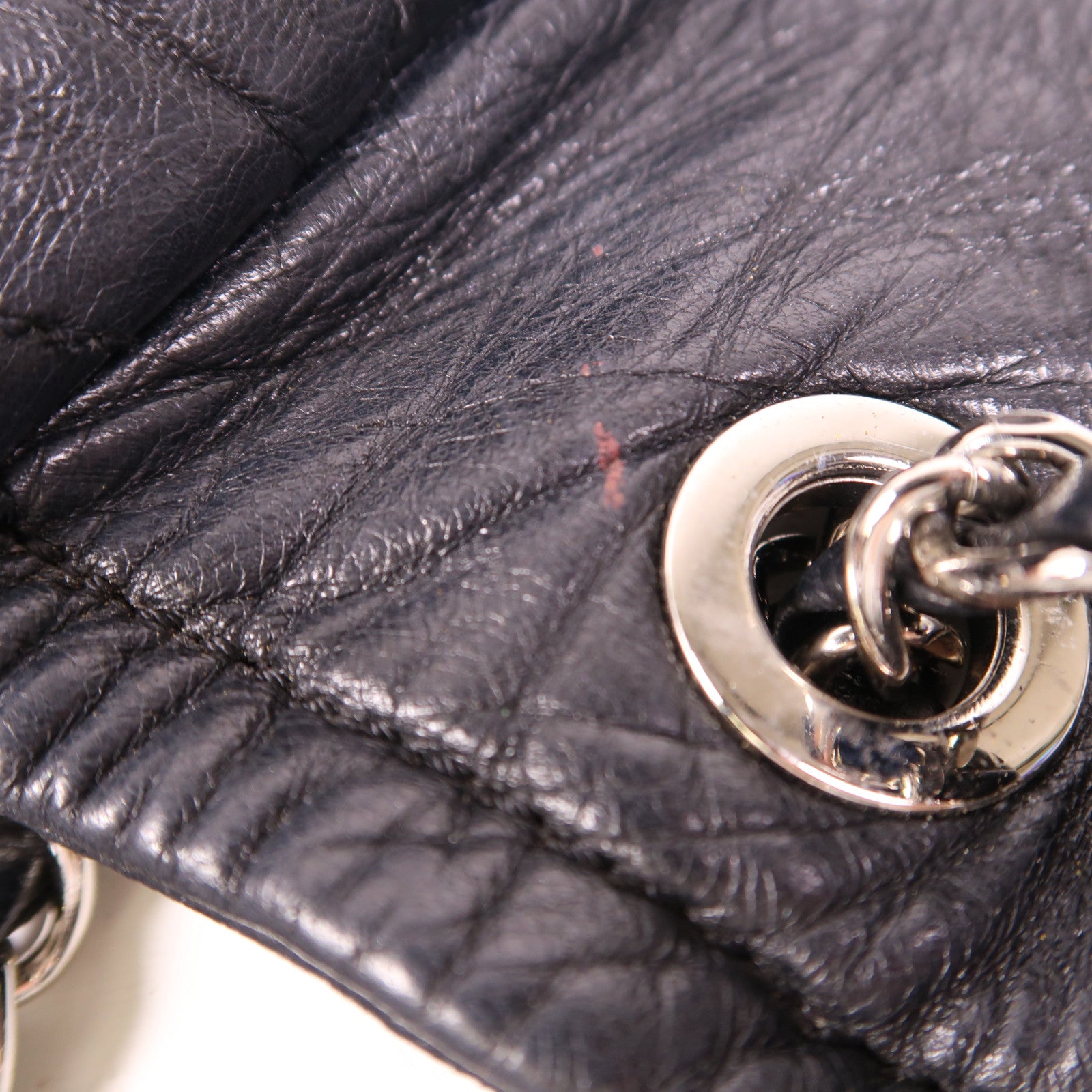 CHANEL 羊皮皮革Rucksack金扣鏈帶背包