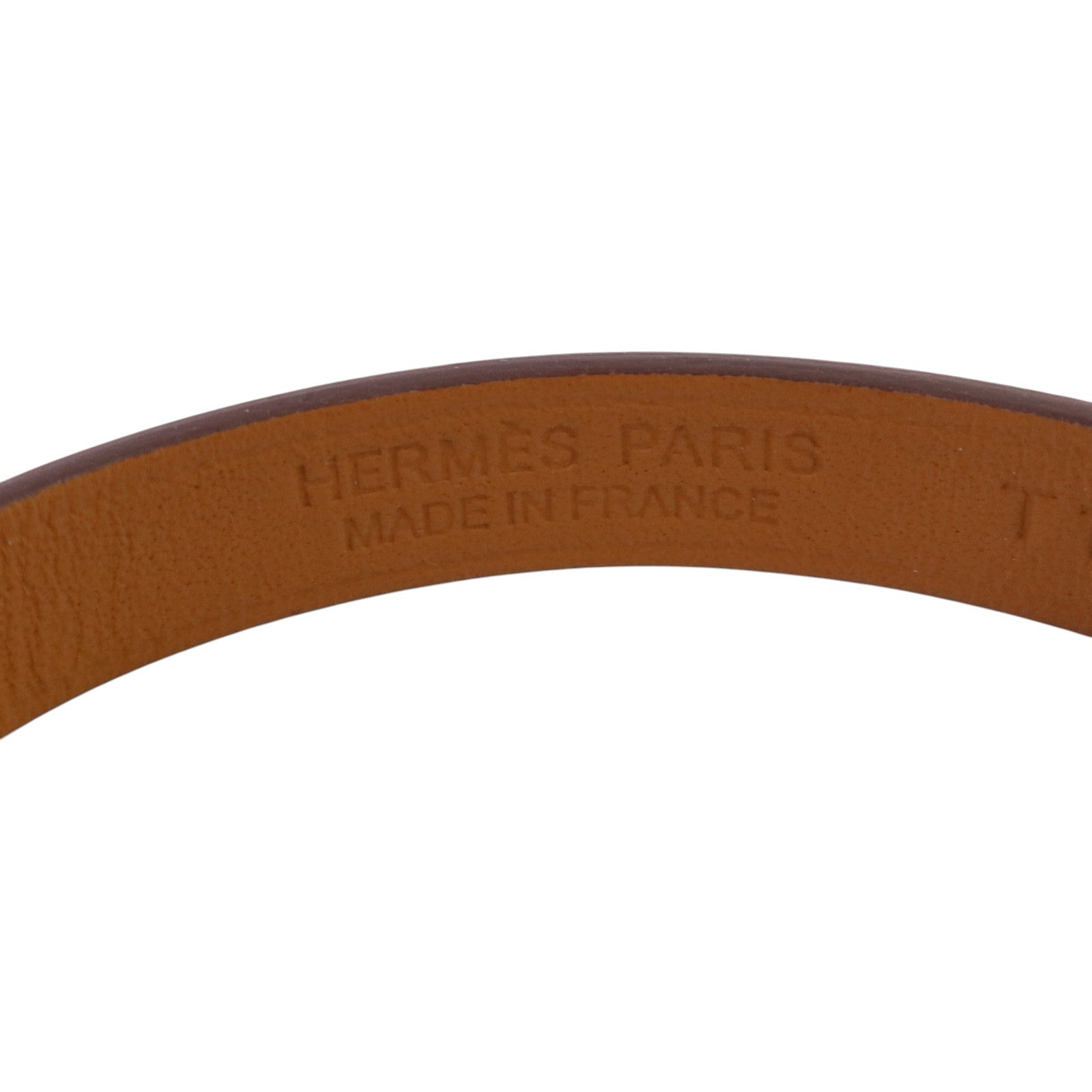 HERMES 【激減優惠】Swift皮革Mini Rivale Bracelet金扣手鏈