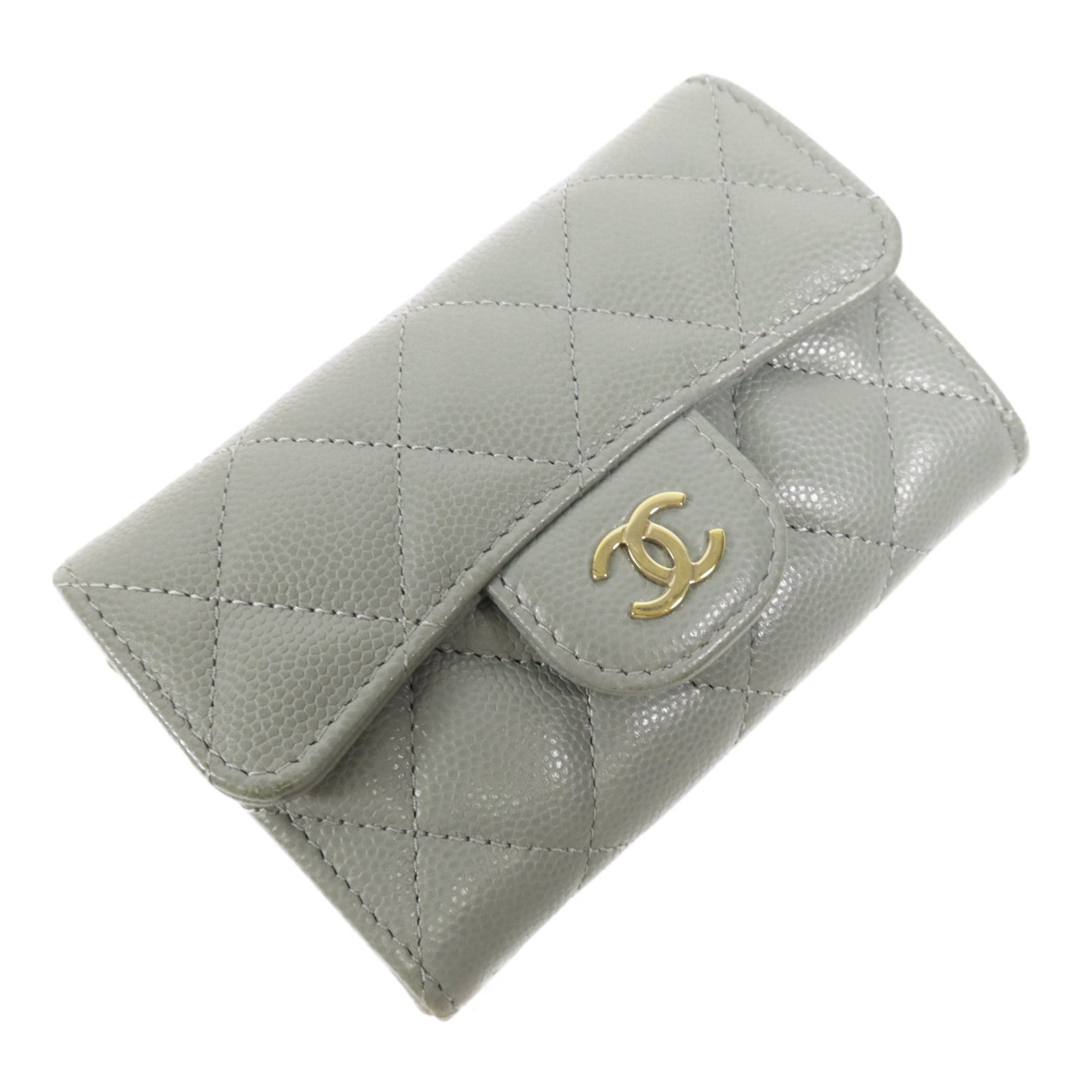 CHANEL 牛皮皮革Card Case金扣卡片套
