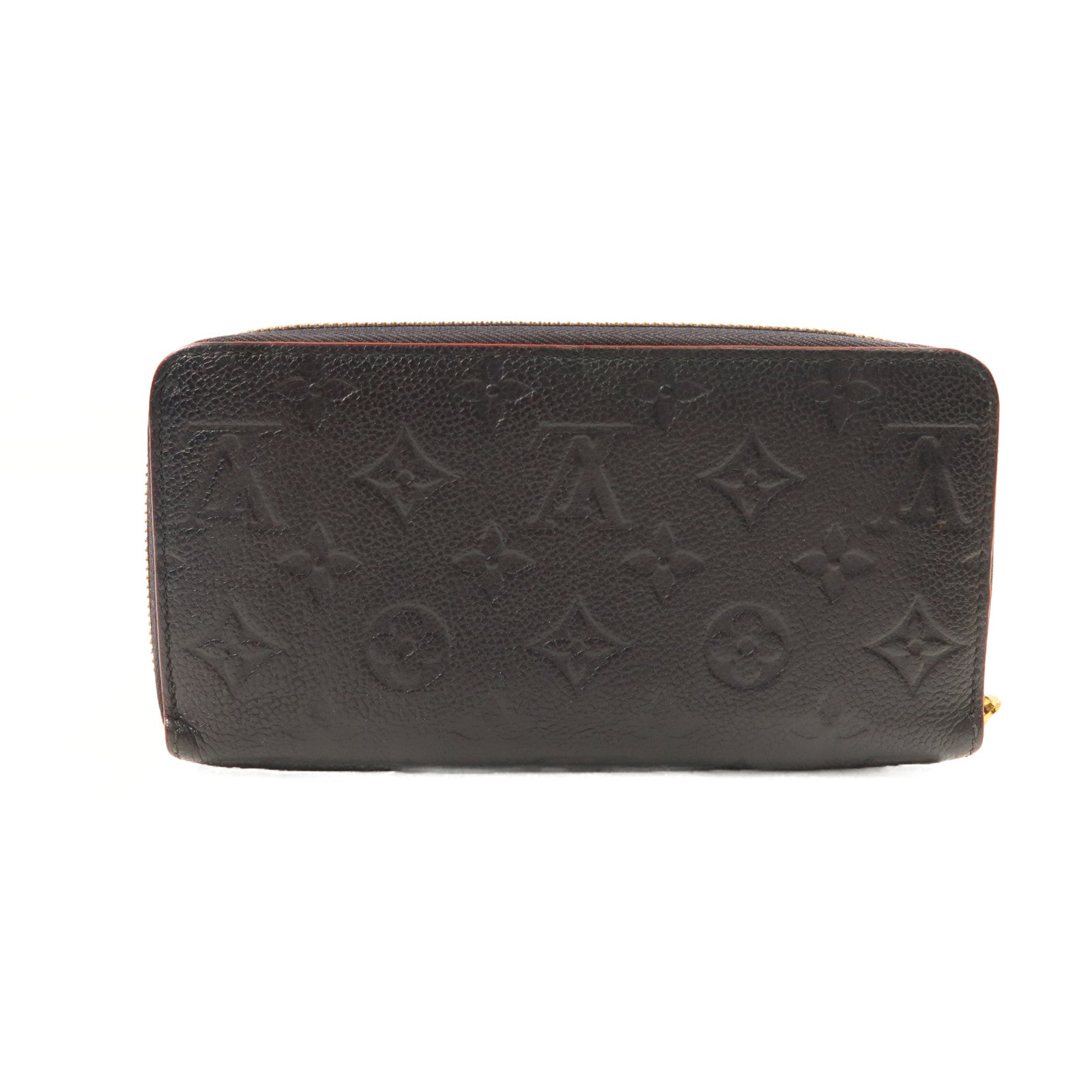 LOUIS VUITTON Monogram Empreinte Zipper Long Wallet金扣長錢包深藍色