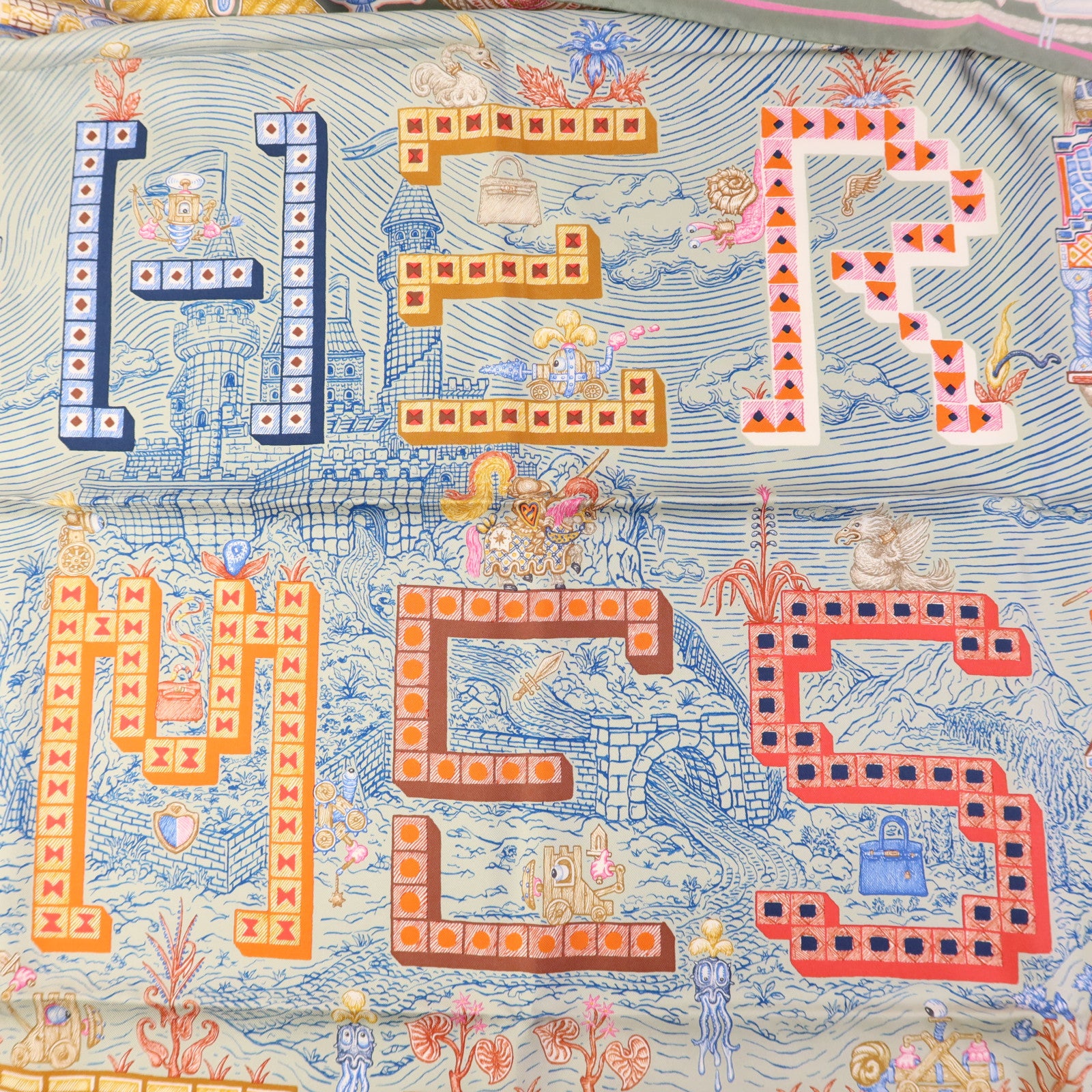 HERMES 絲質Scarf 90絲巾