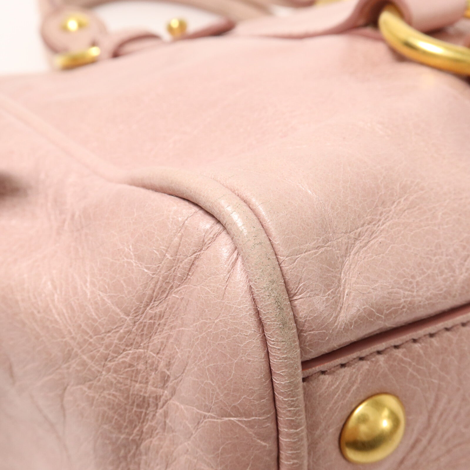 Miu Miu 牛皮皮革Vitello Shine手挽肩背兩用袋