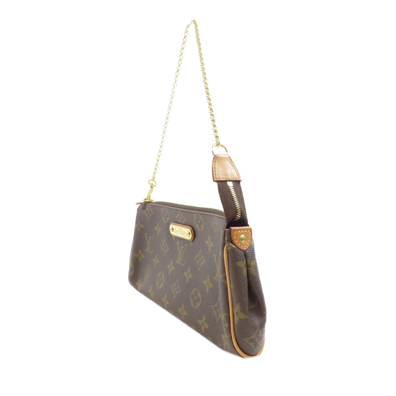 LOUIS VUITTON Monogram Eva金扣手挽肩背兩用袋棕色