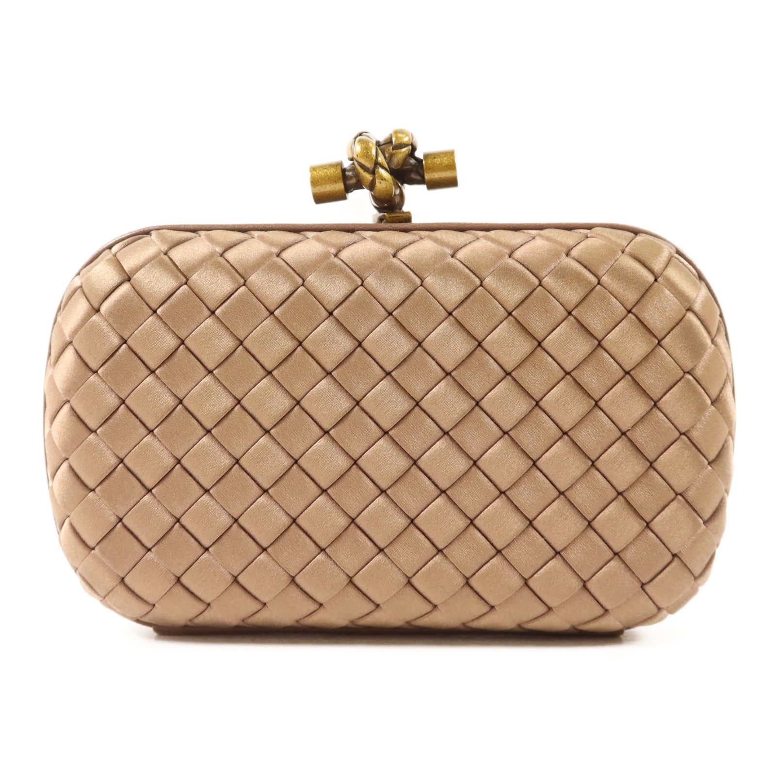 BOTTEGA VENETA Satin Clutch Bag金扣手拿包