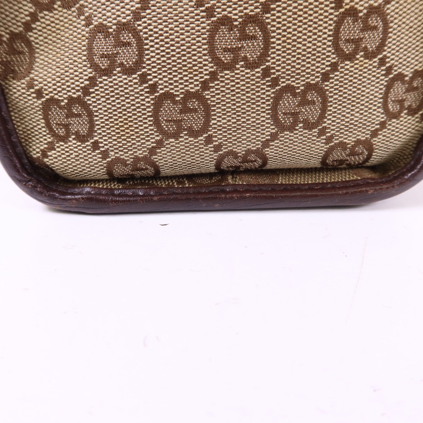 GUCCI 帆布Jackie銀扣肩背袋