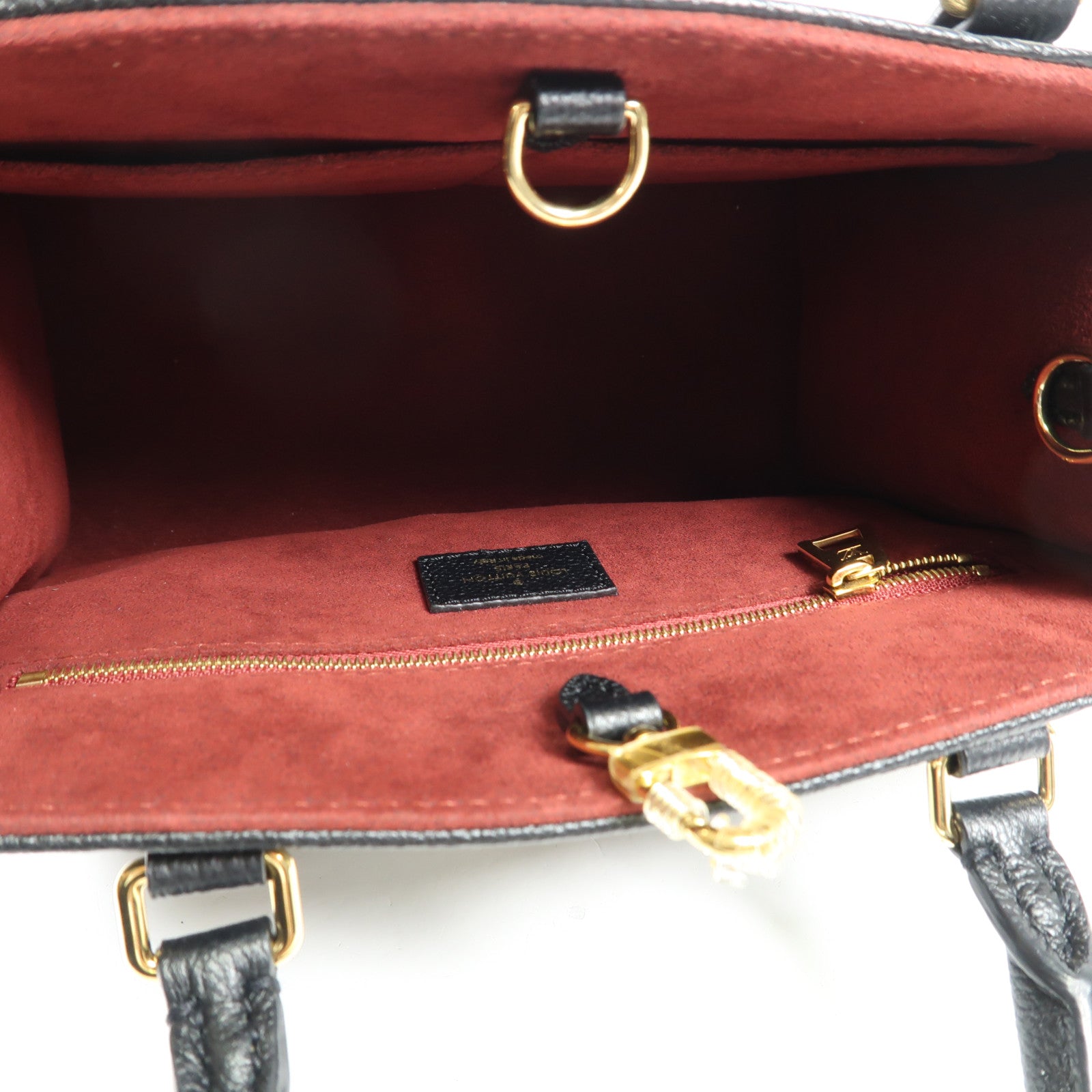 LOUIS VUITTON Monogram Empreinte On The Go PM金扣手挽肩背兩用袋