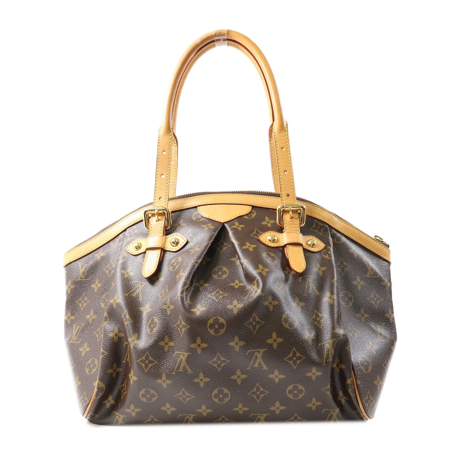 LOUIS VUITTON Monogram Tivoli GM金扣肩背袋啡色