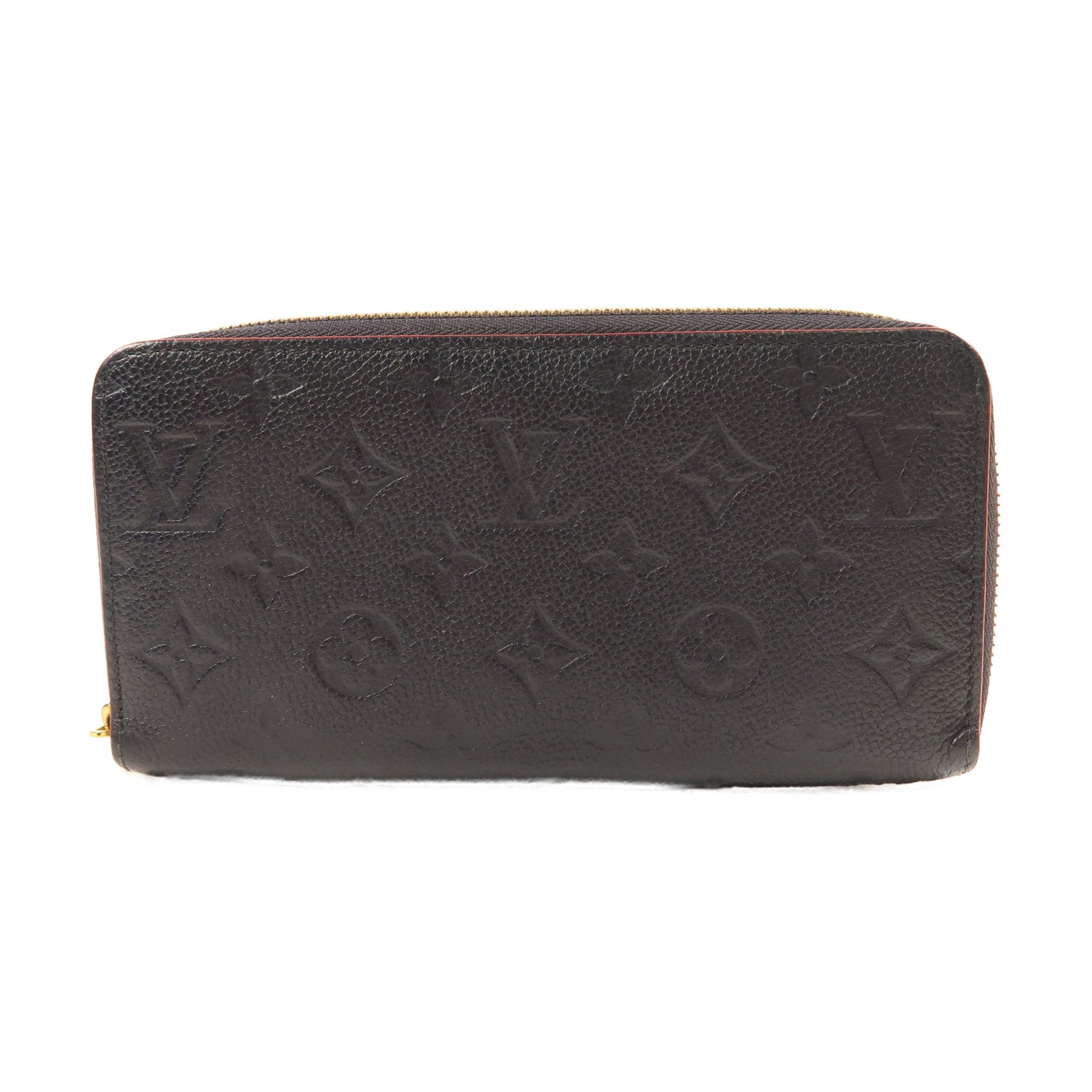 LOUIS VUITTON Monogram Empreinte Zipper Long Wallet金扣長錢包深藍色