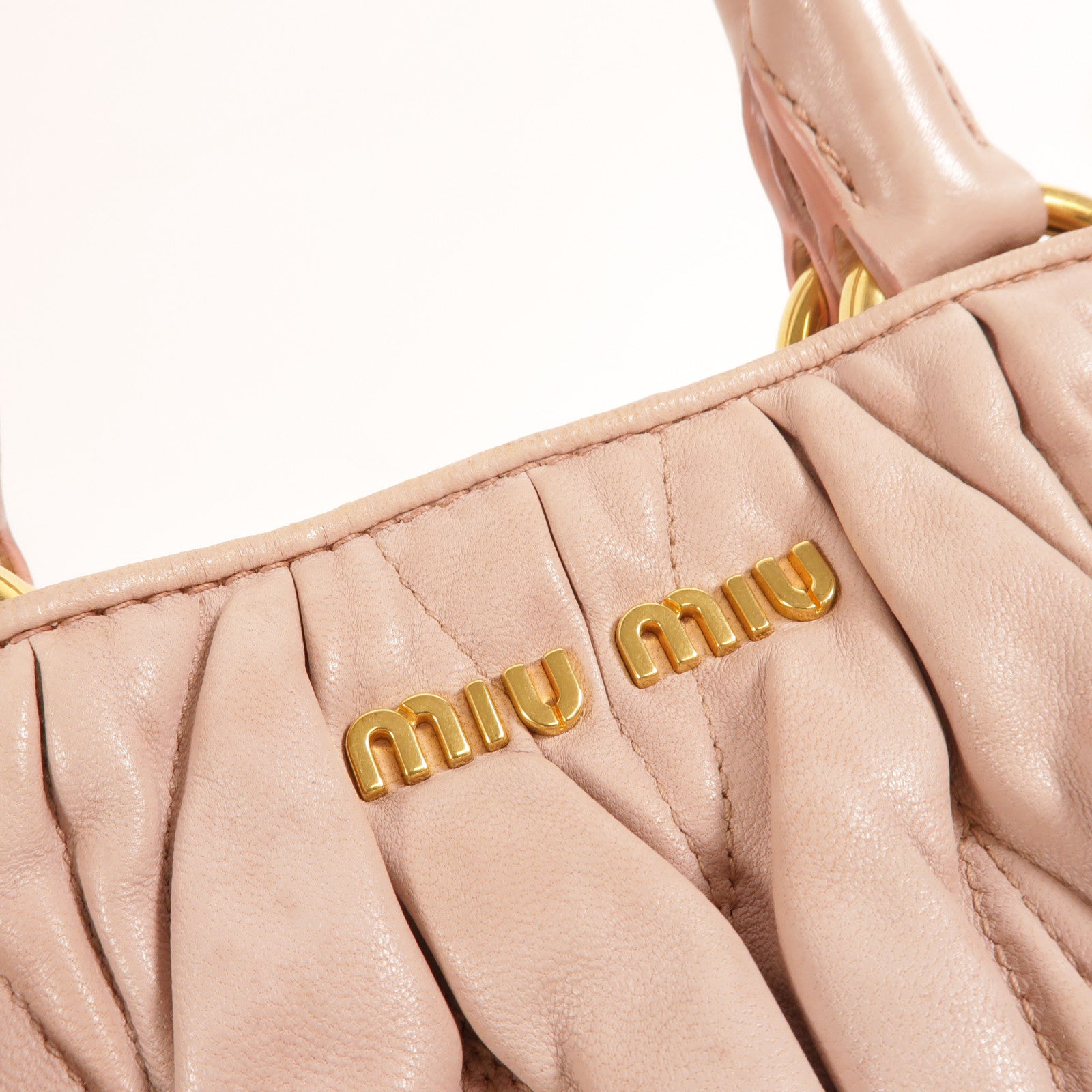 Miu Miu 羊皮皮革2 Way Shoulder手挽肩背兩用袋