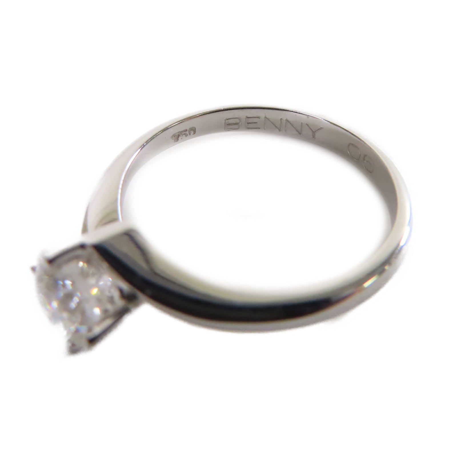 JEWELRY 【激減優惠】18K白金/0.55ct鑽石Diamond Ring戒指US#5