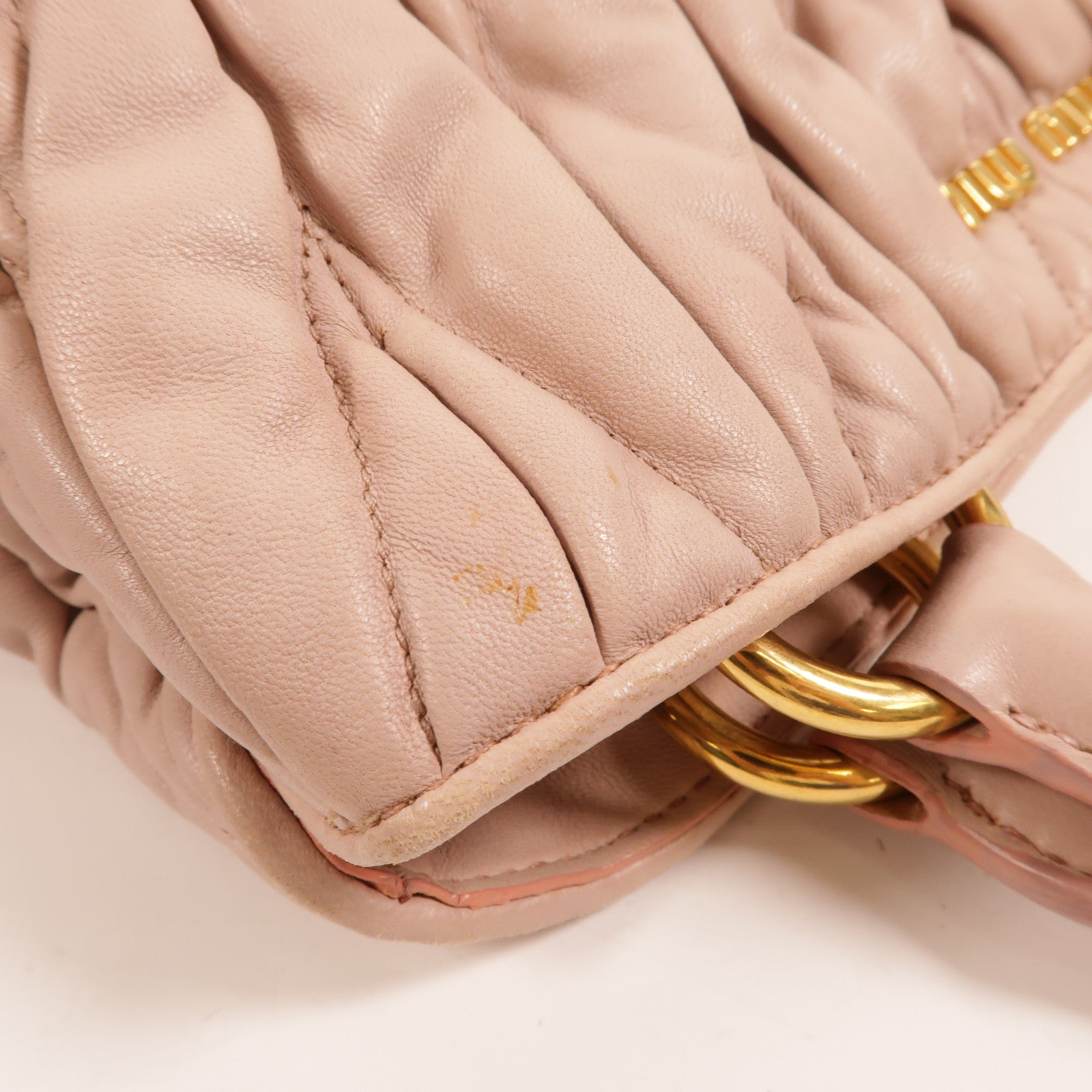 Miu Miu 羊皮皮革2 Way Shoulder手挽肩背兩用袋