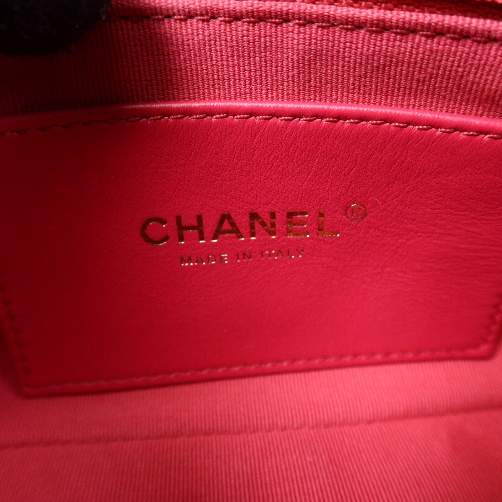 CHANEL 羊皮皮革Chain Shoulder金扣鏈帶肩背袋