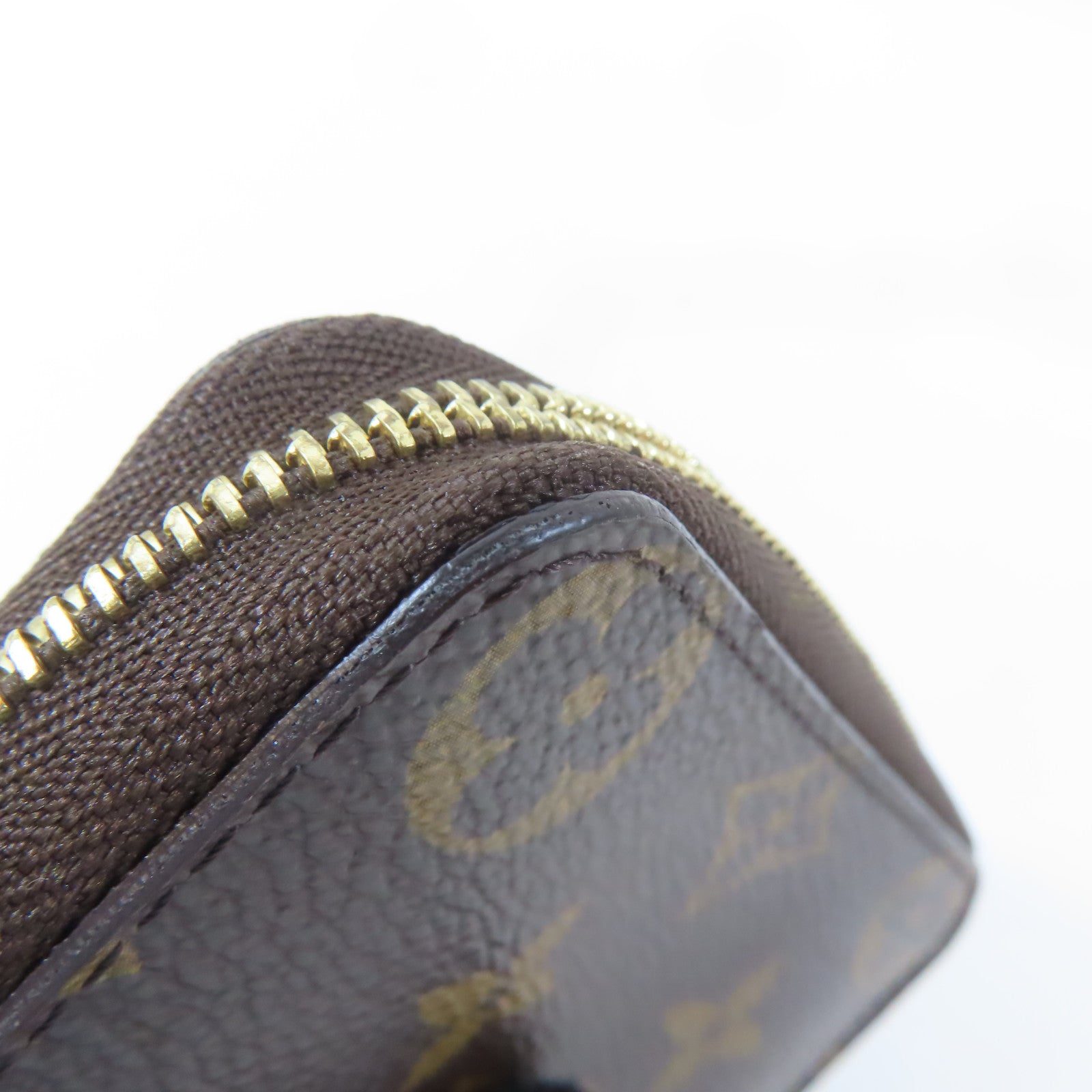 LOUIS VUITTON Monogram Coin Case金扣零錢包啡色