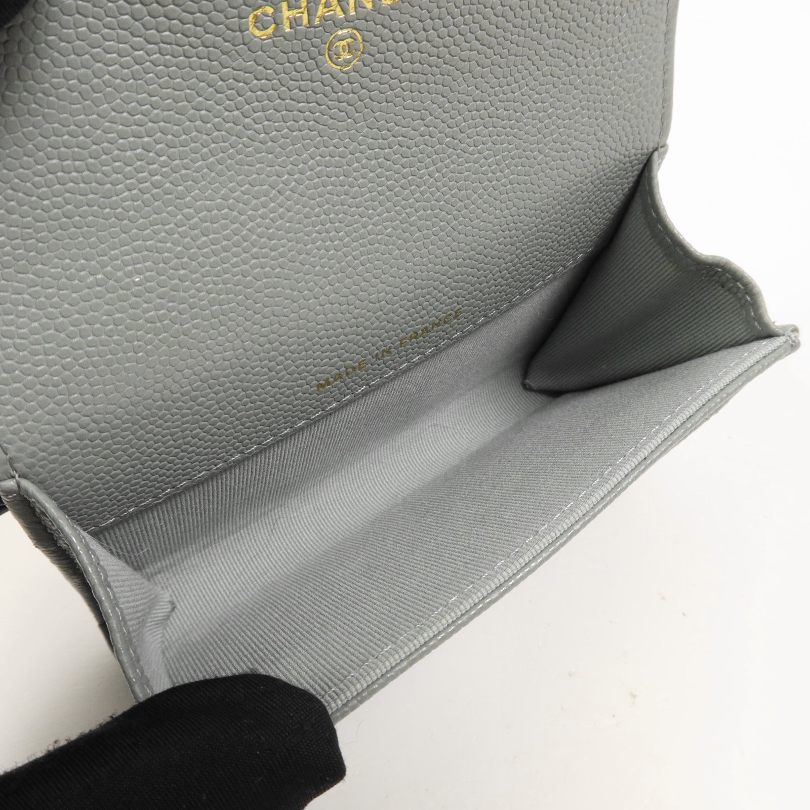 CHANEL 牛皮皮革Card Case金扣卡片套
