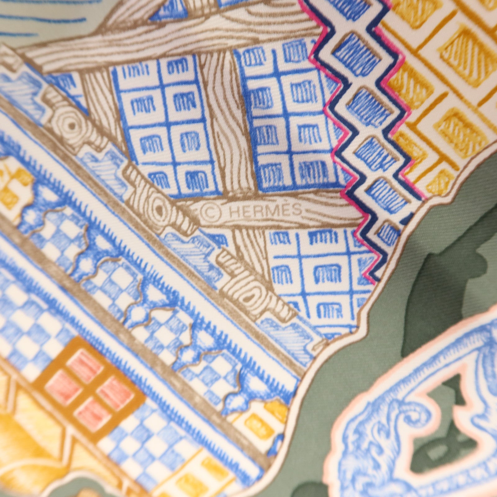 HERMES 絲質Scarf 90絲巾